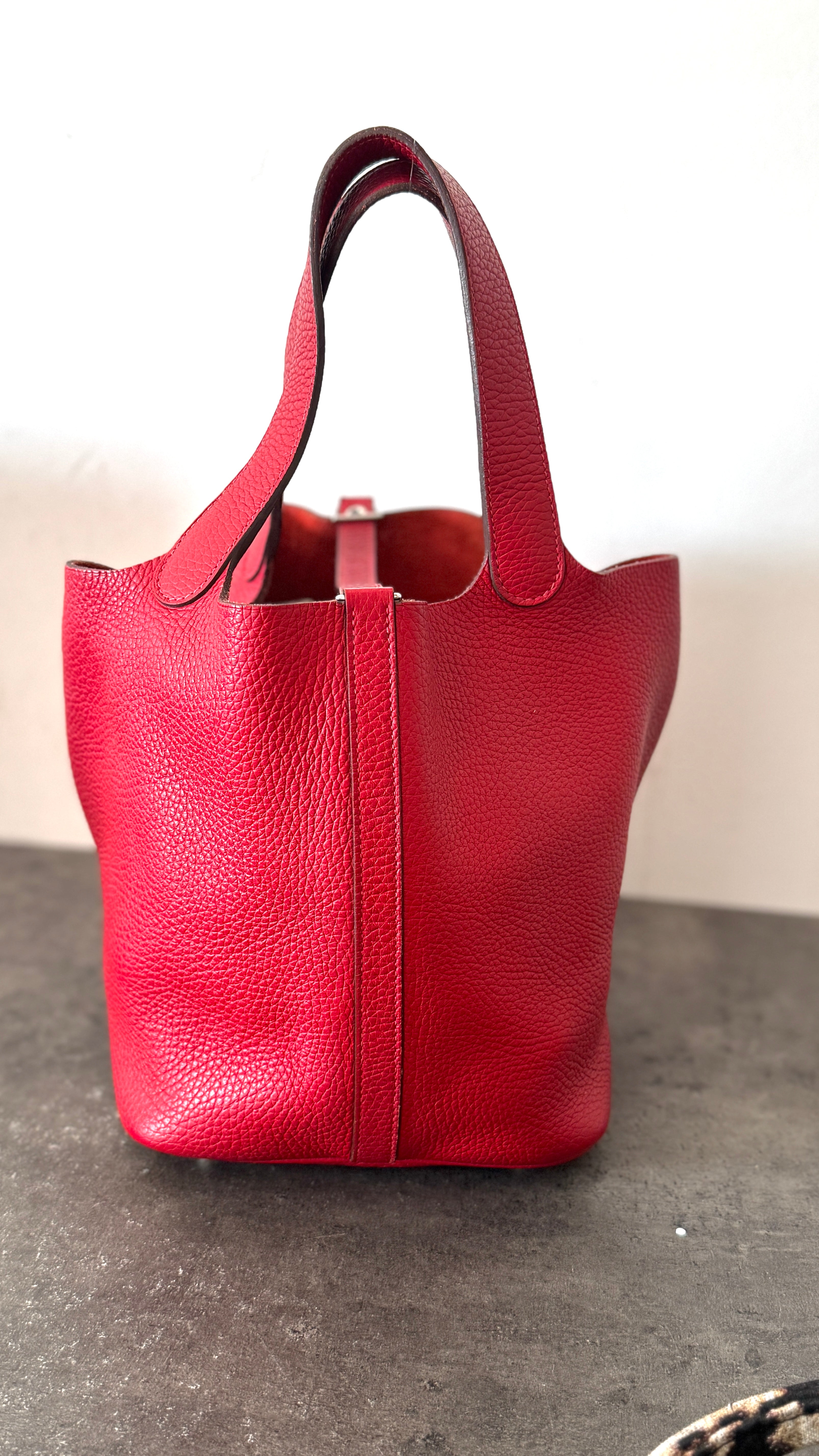 Women's Picotin 22 Clemence Bag Red