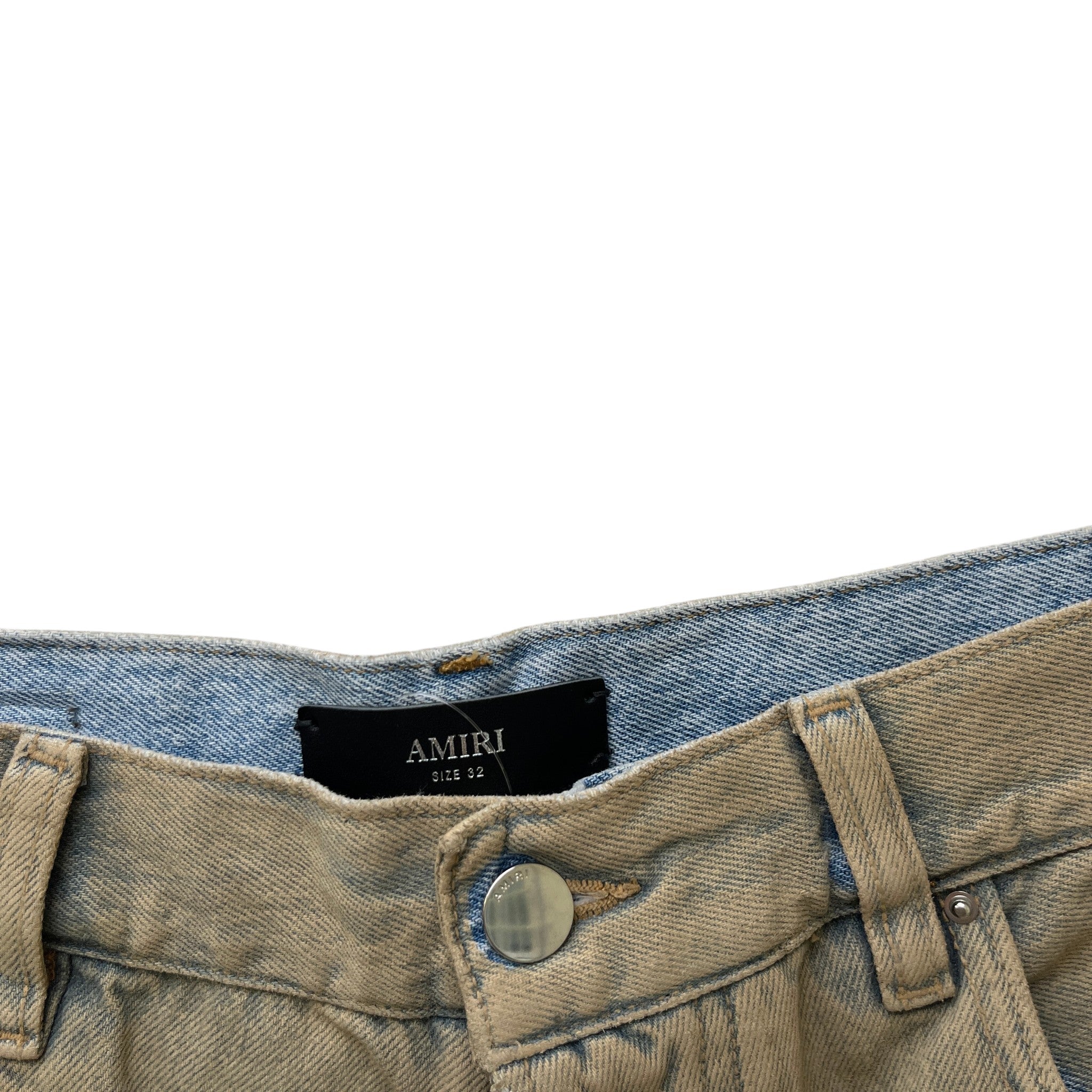 Men's Washed Baggy Jeans Blue Size Waist 32"