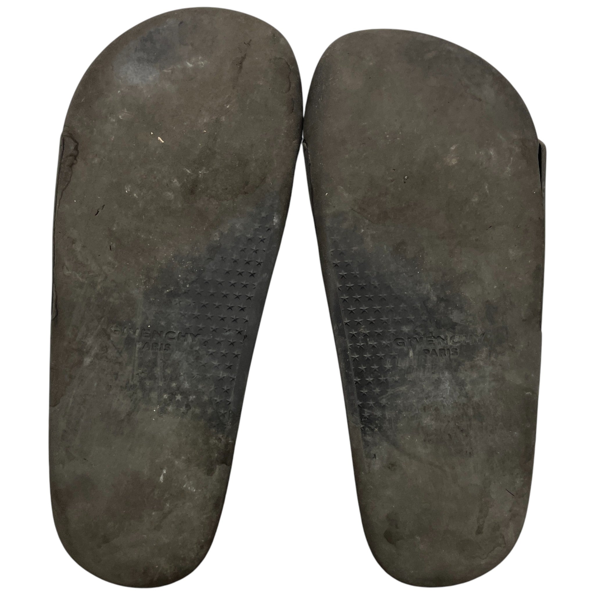 Men's Embossed Logo Slides Black Size EU 46 / UK 12