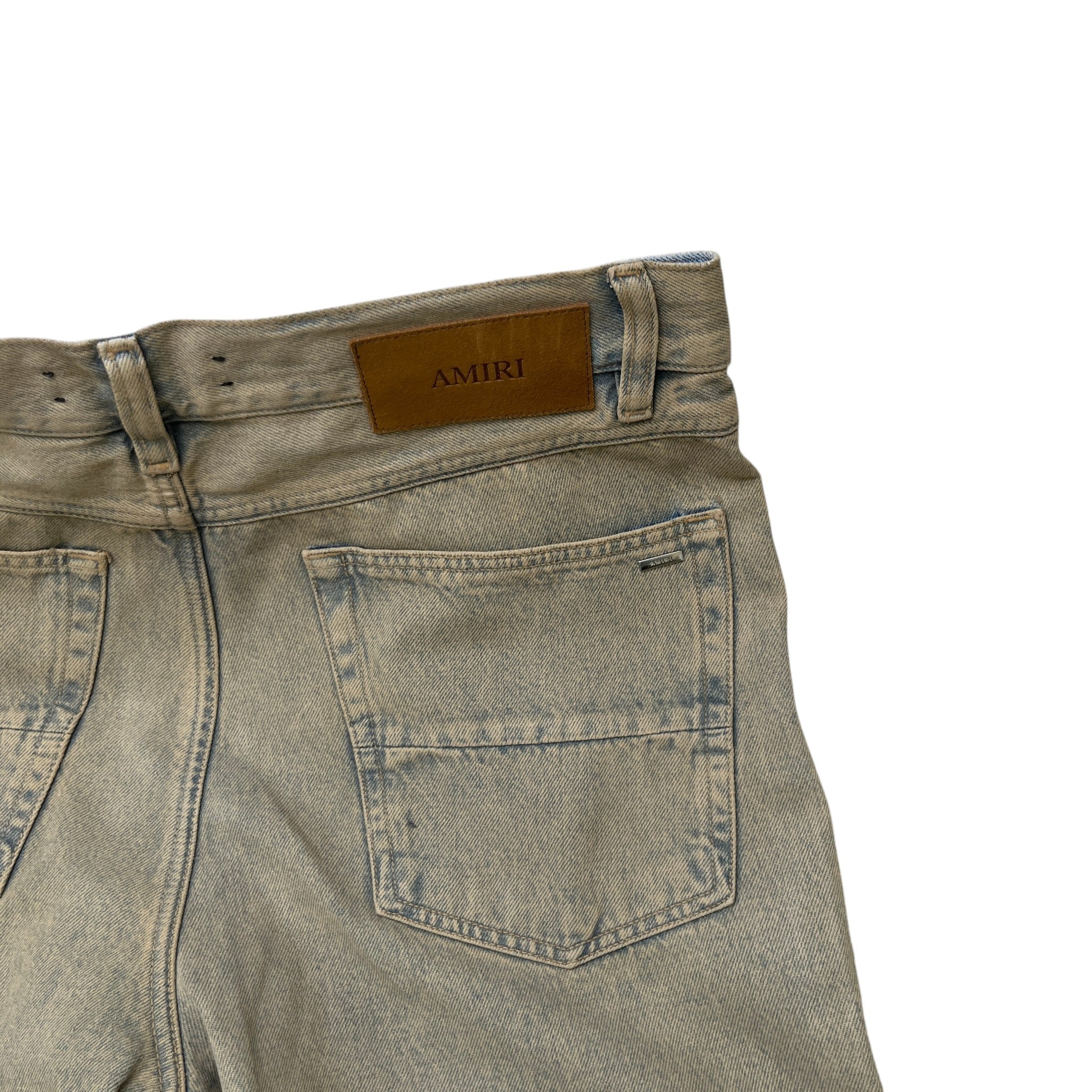Men's Washed Baggy Jeans Blue Size Waist 32"