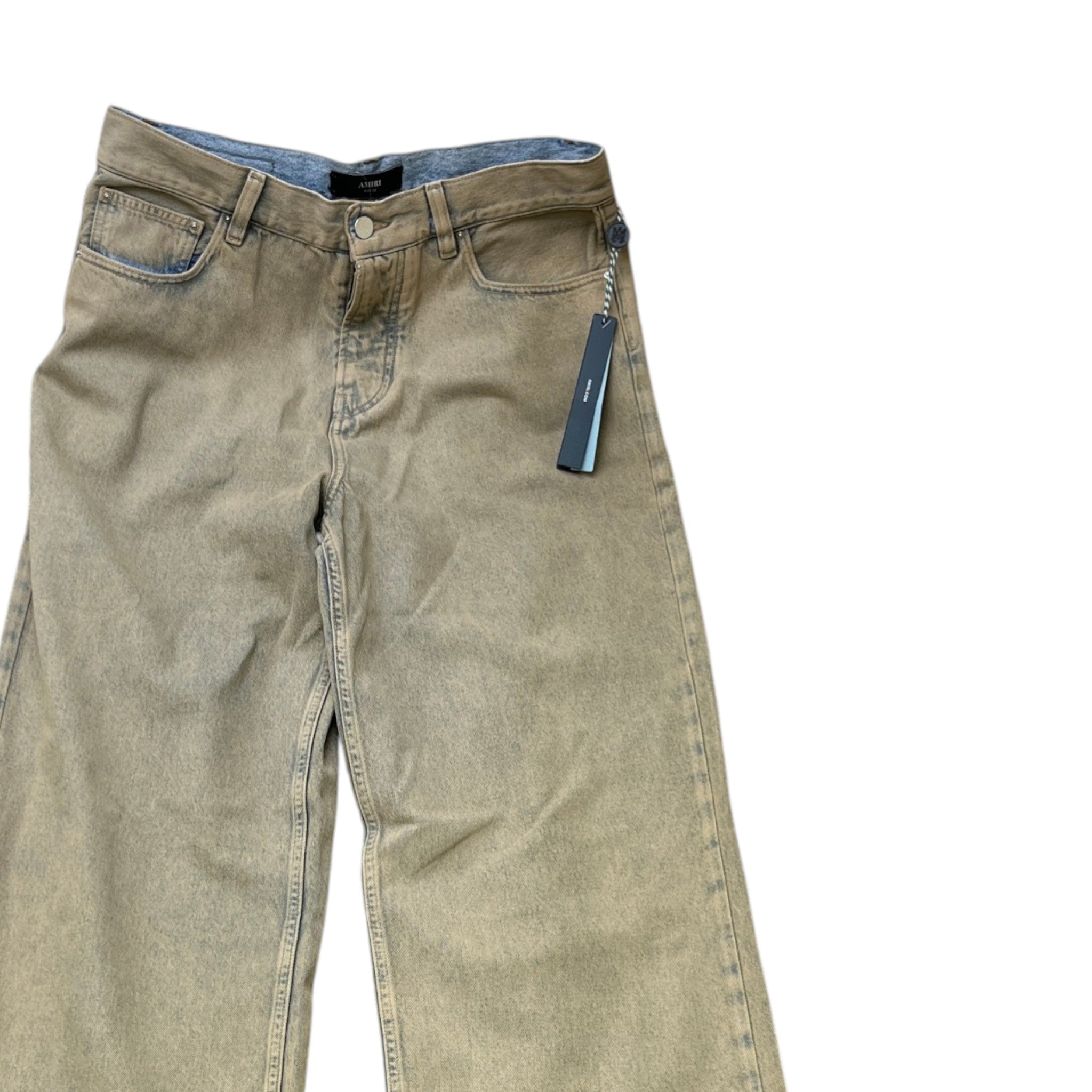 Men's Washed Baggy Jeans Blue Size Waist 32"