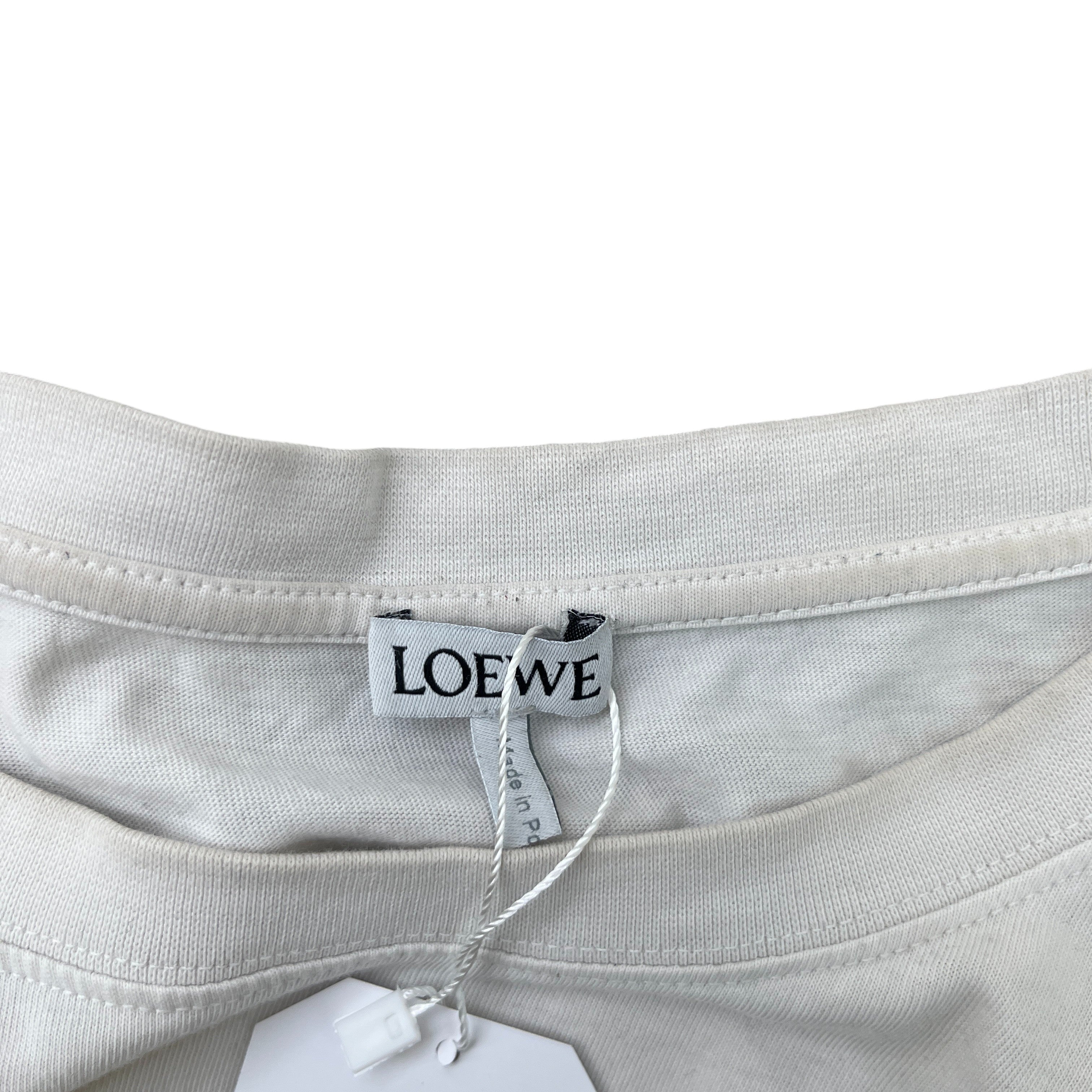 Men's Embroidered Anagram Logo T-Shirt White Size XL