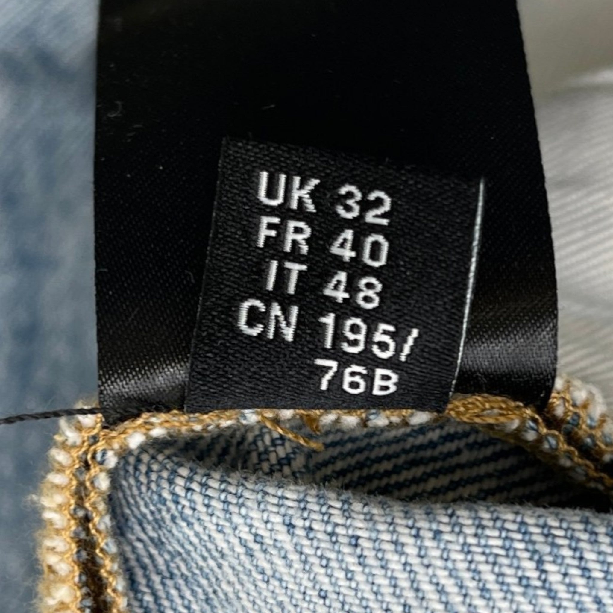 Men's Washed Baggy Jeans Blue Size Waist 32"