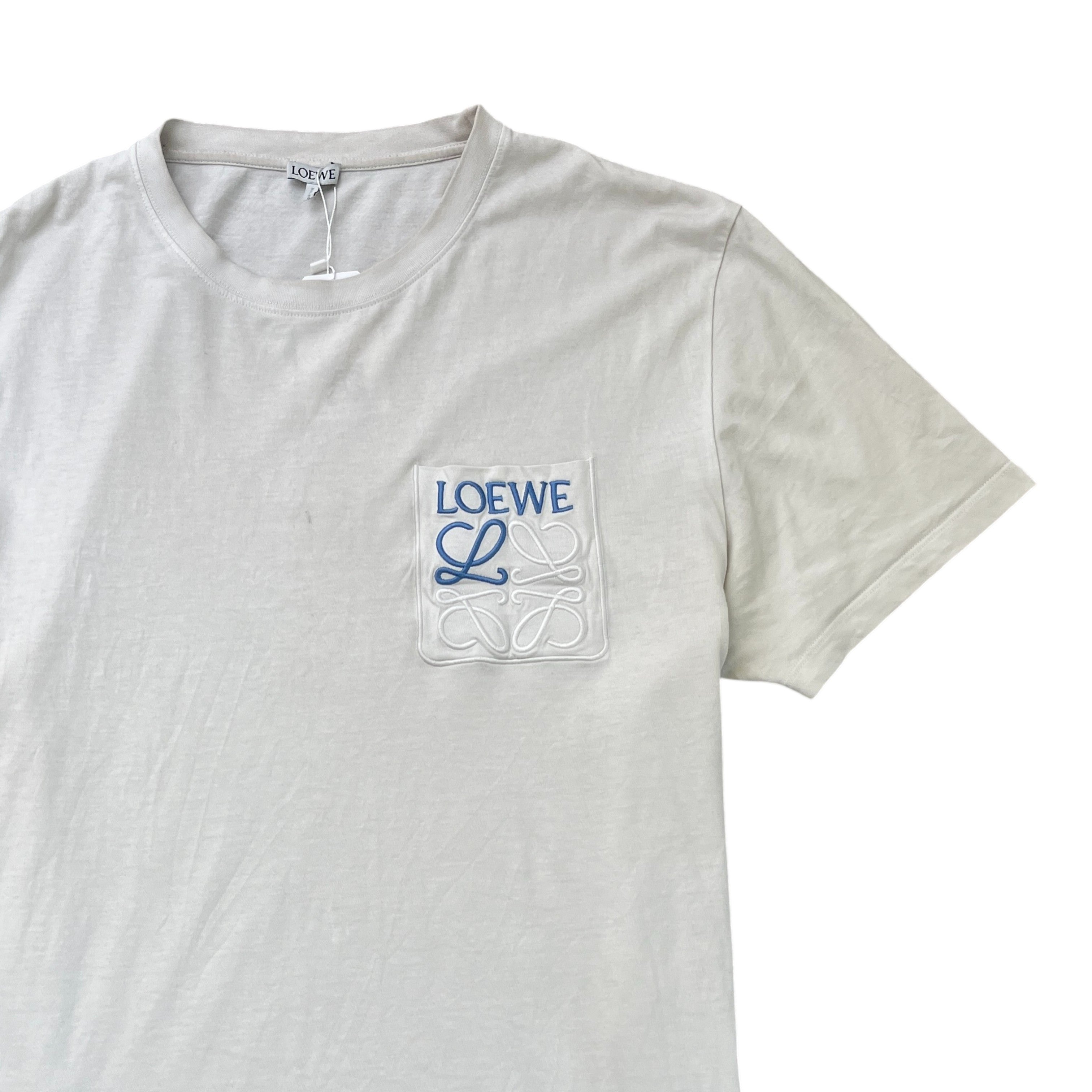 Men's Embroidered Anagram Logo T-Shirt White Size XL