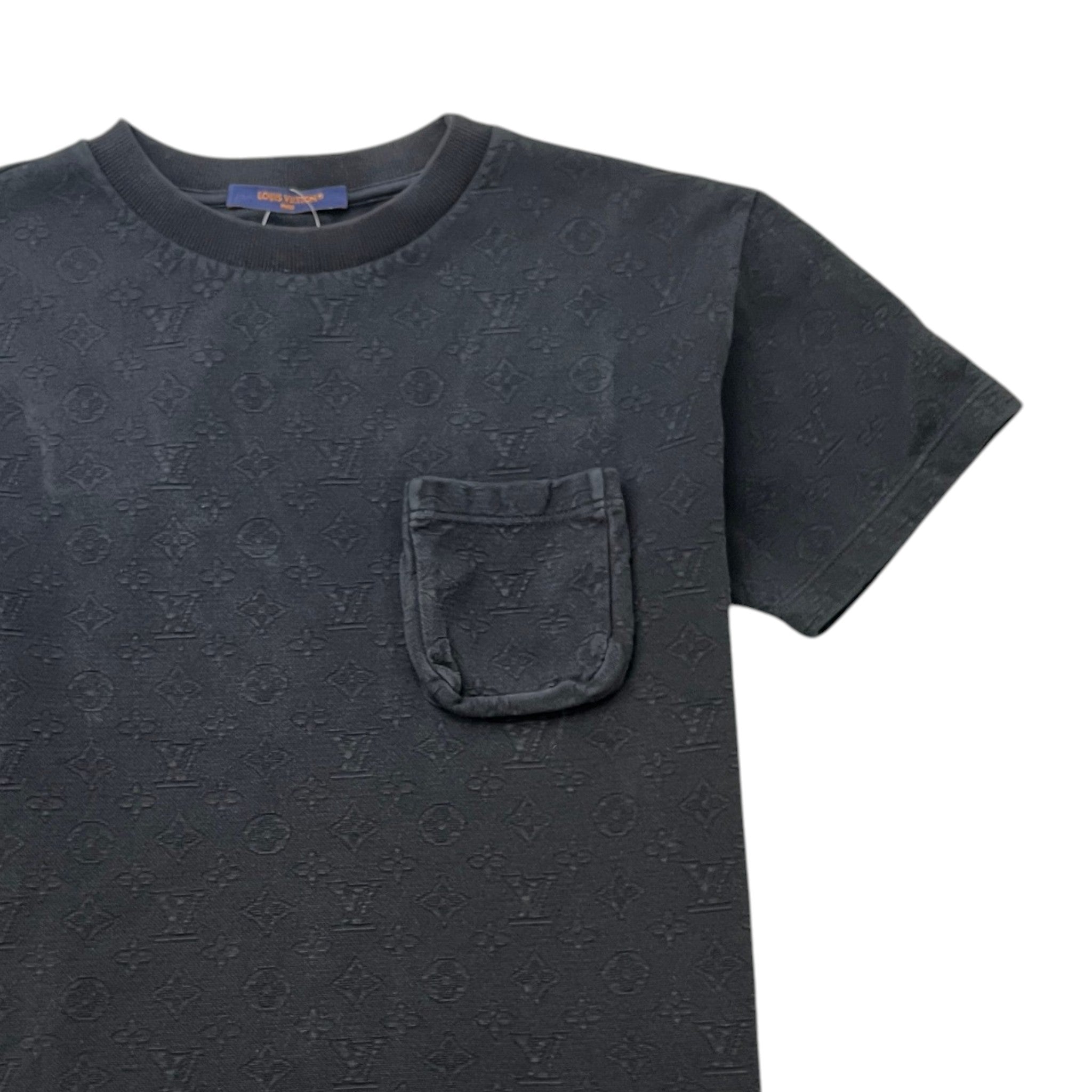 Men's Monogram 3D Pocket T-Shirt Black Size S