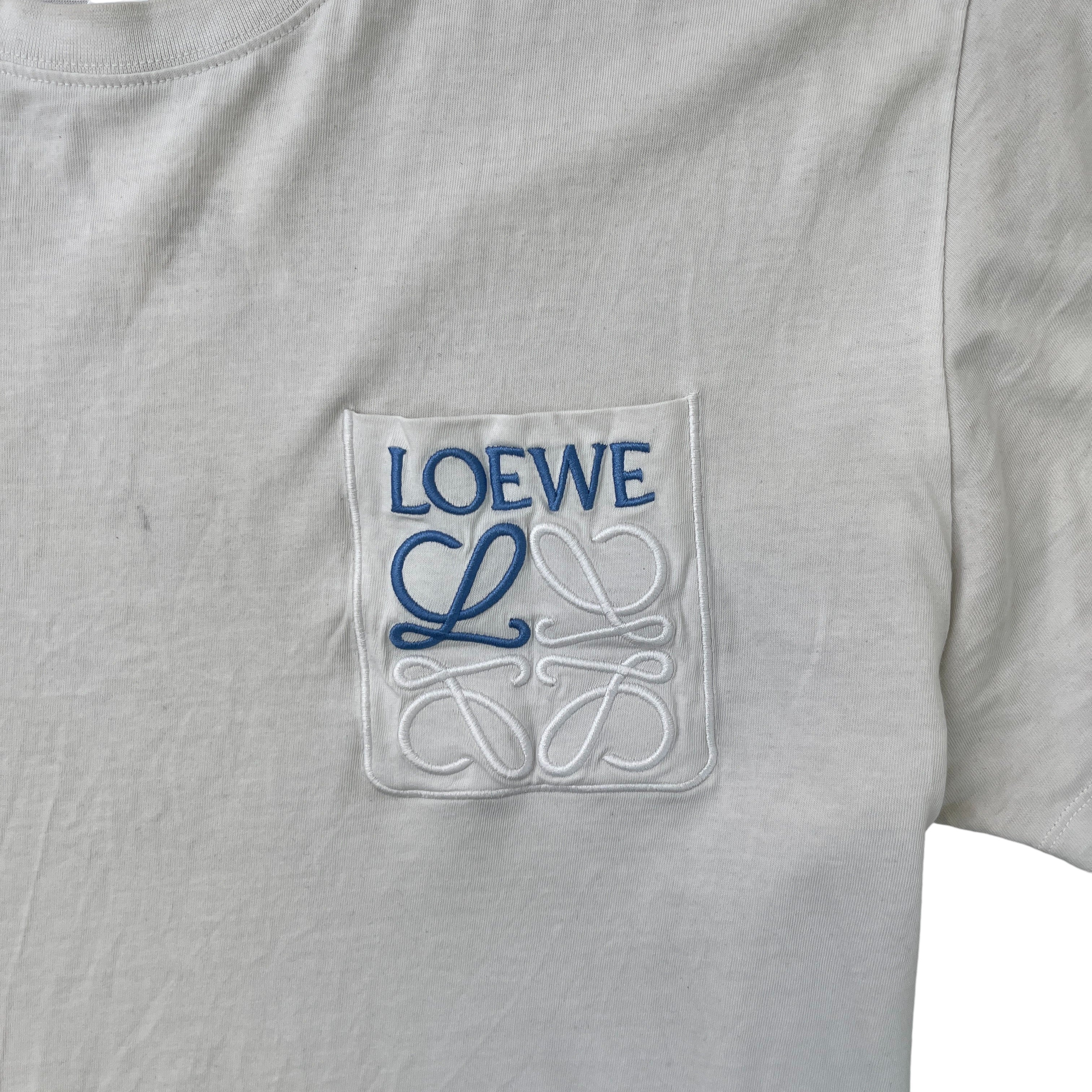 Men's Embroidered Anagram Logo T-Shirt White Size XL