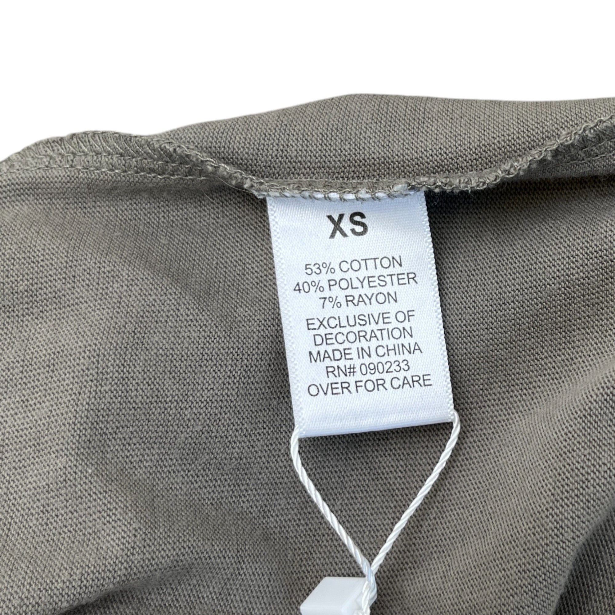 Men's Fear Of God T-Shirt Khaki Size XS