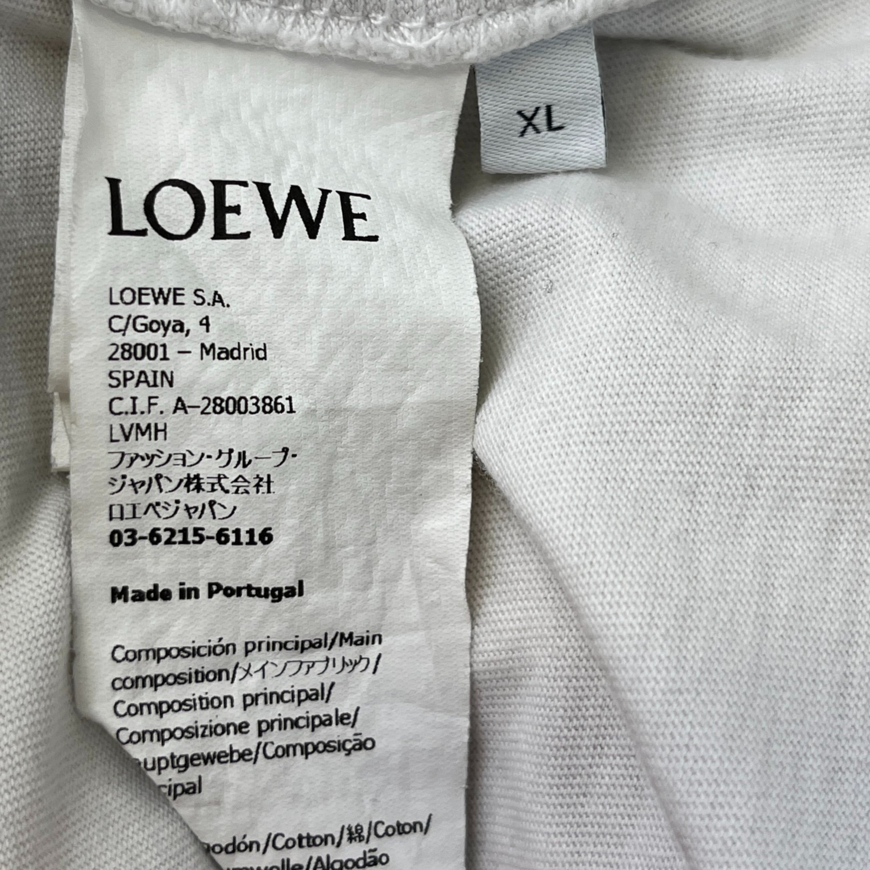 Men's Embroidered Anagram Logo T-Shirt White Size XL