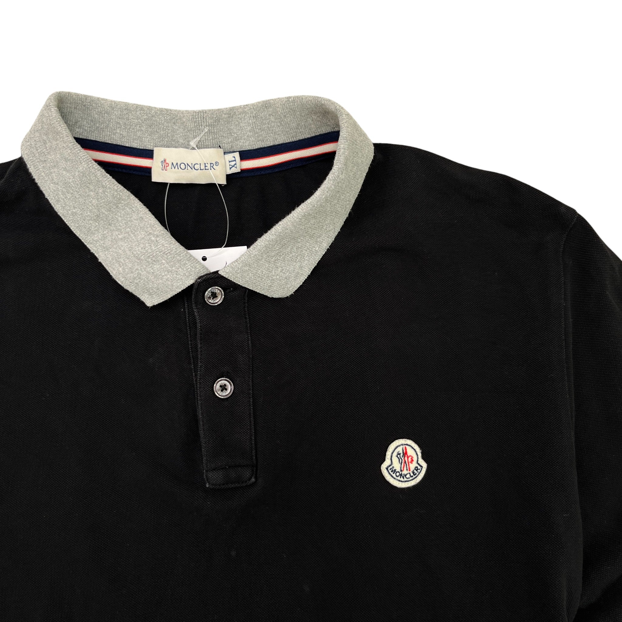 Men's Maglia Polo Shirt Black Size XL