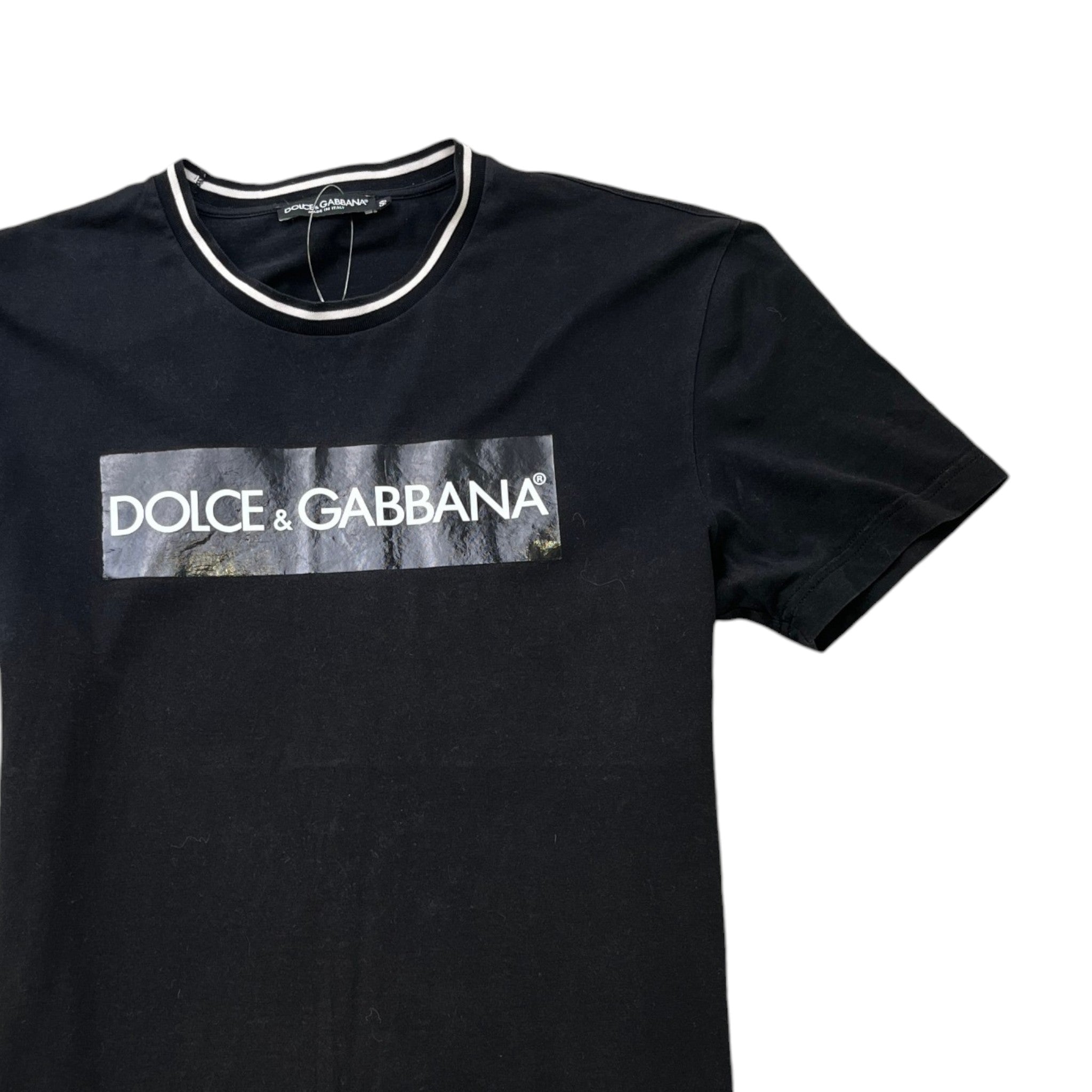 Men's Logo Print T-Shirt Black Size IT 50 / UK L