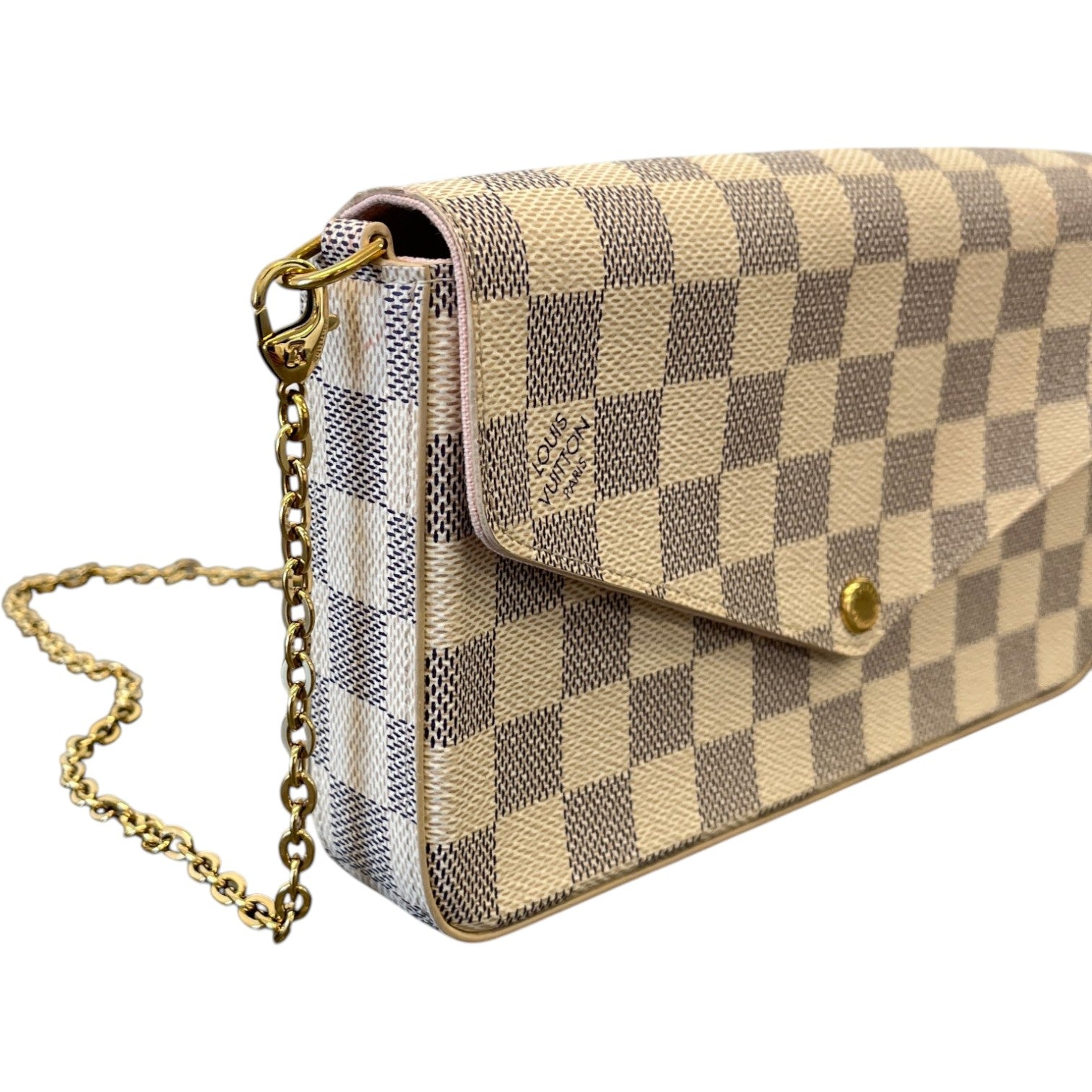 Women's Damier Azur Félicie Pochette Bag White
