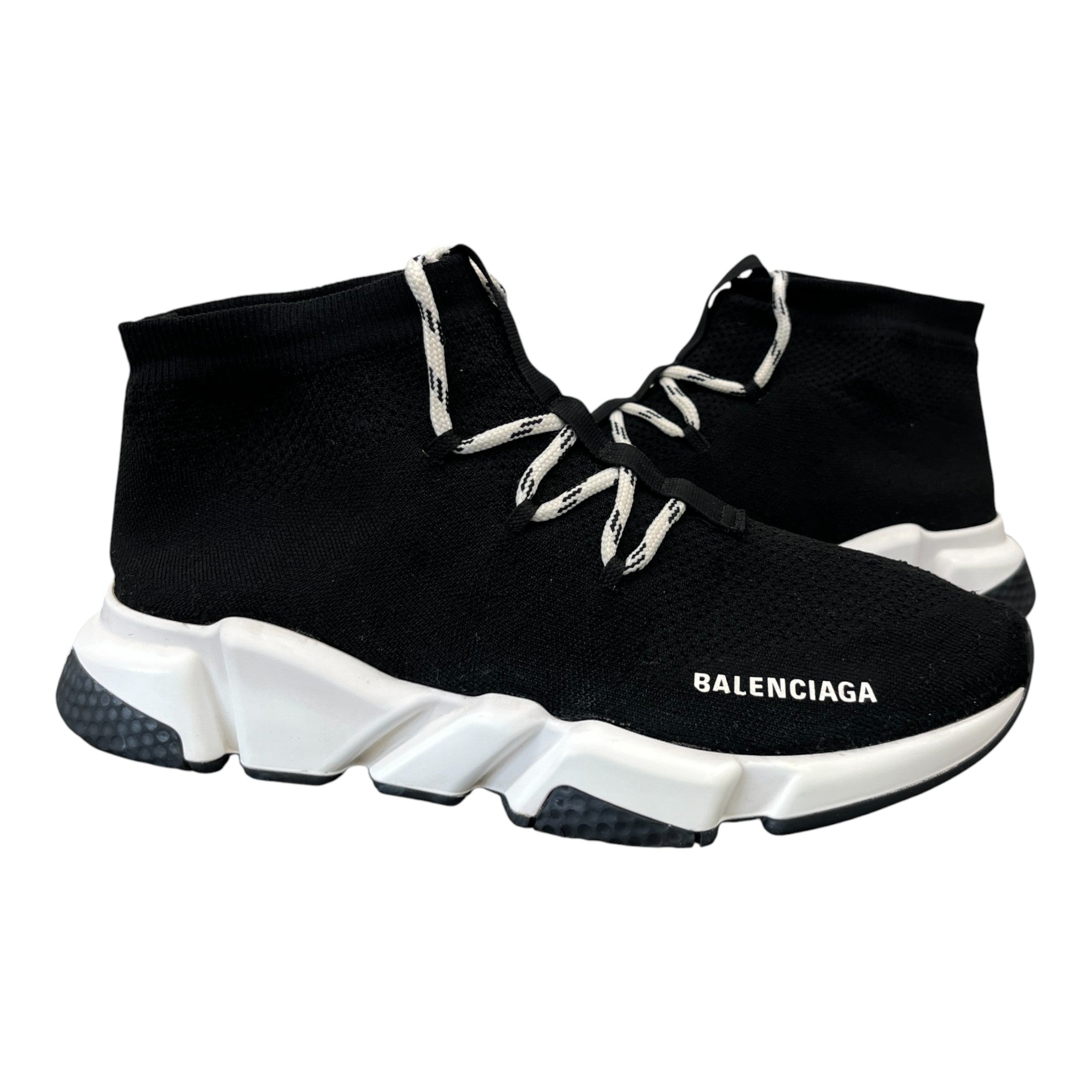 Men's Speed Lace-Up High Trainers Black Size EU 41 / UK 7