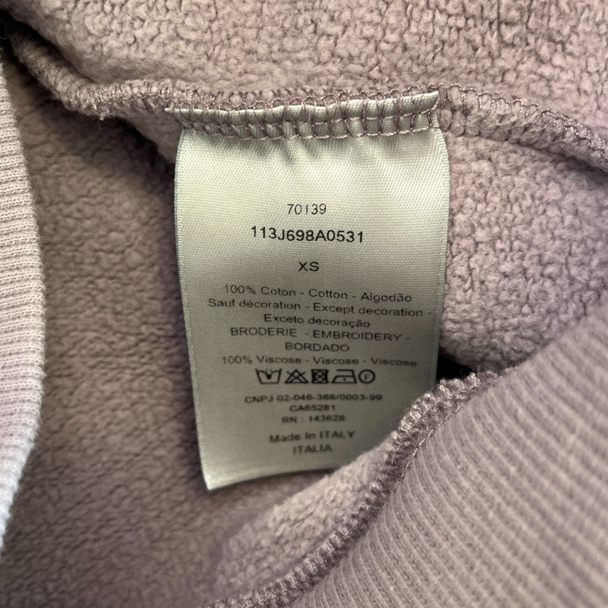 Men's Cd Icon Hoodie Purple Size XS