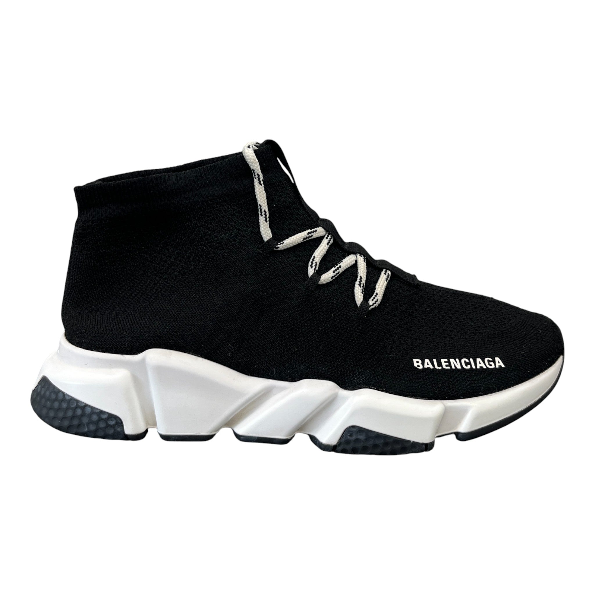 Men's Speed Lace-Up High Trainers Black Size EU 41 / UK 7