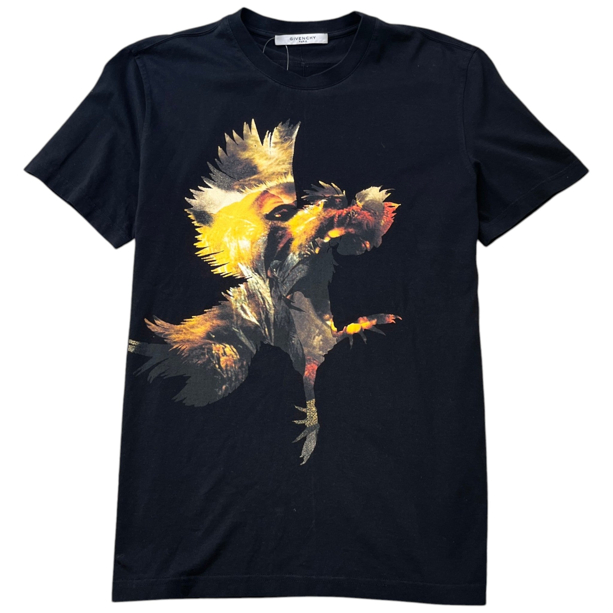 Men's Rooster Logo T-Shirt Black Size L