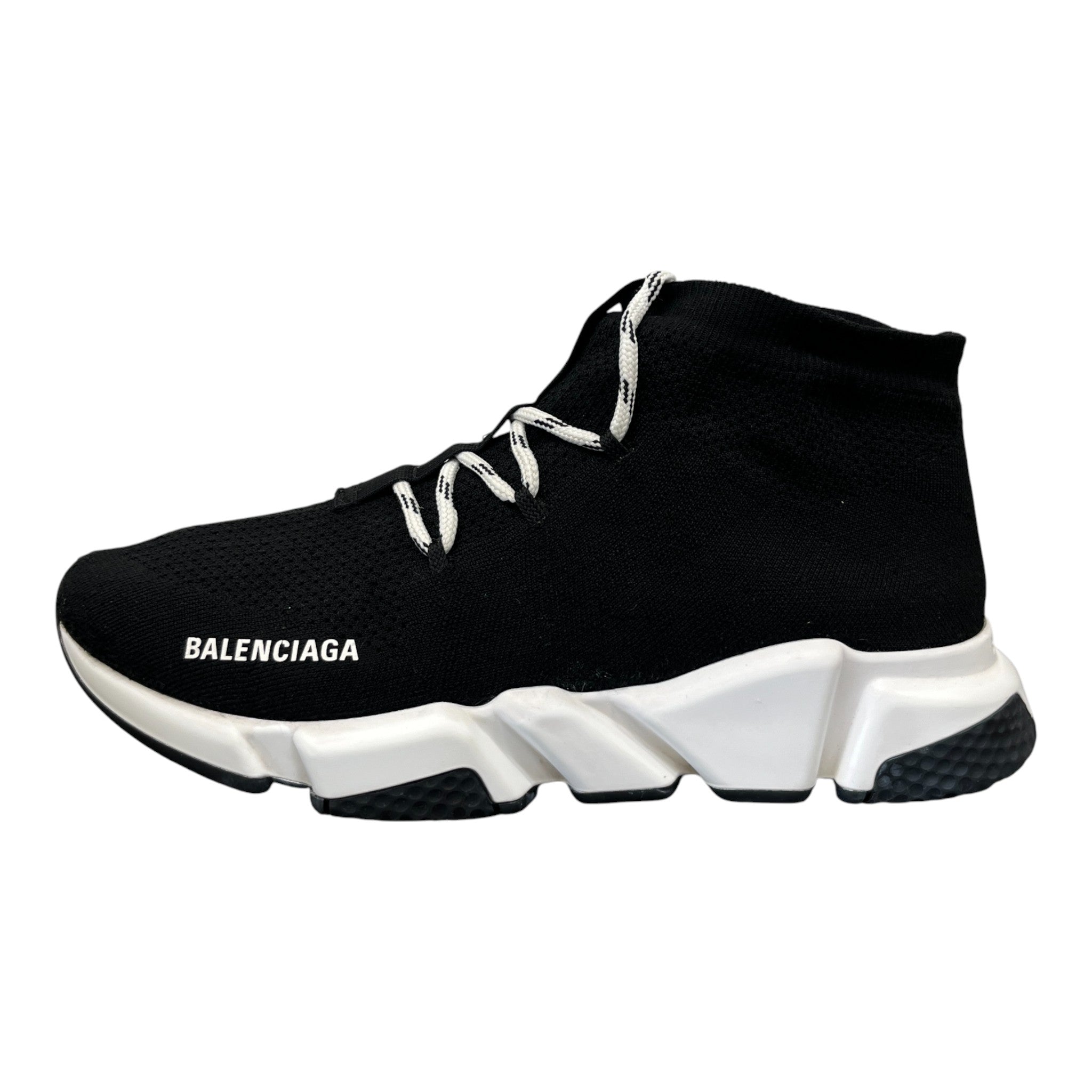 Men's Speed Lace-Up High Trainers Black Size EU 41 / UK 7