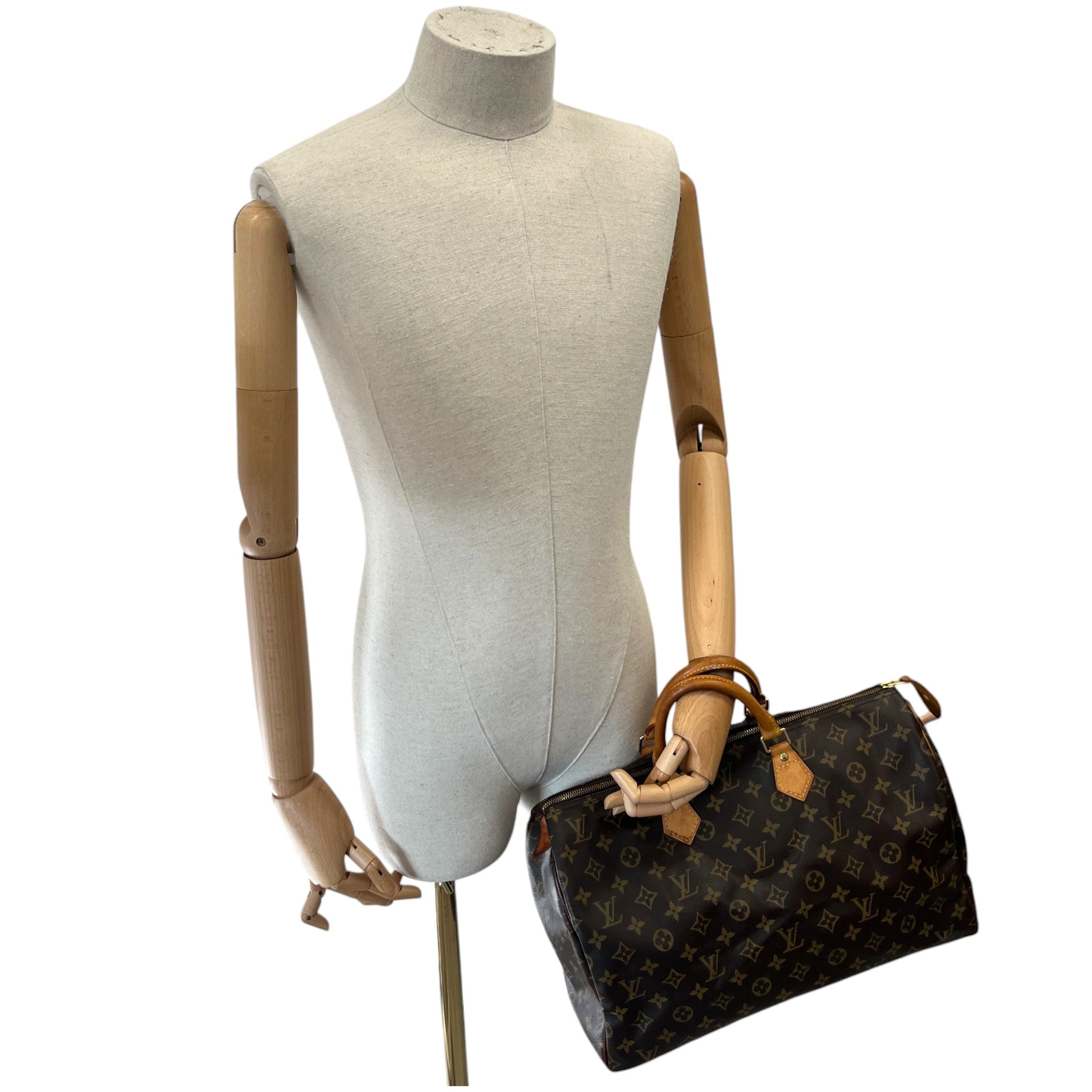 Monogram Canvas Speedy 40 Bag Brown