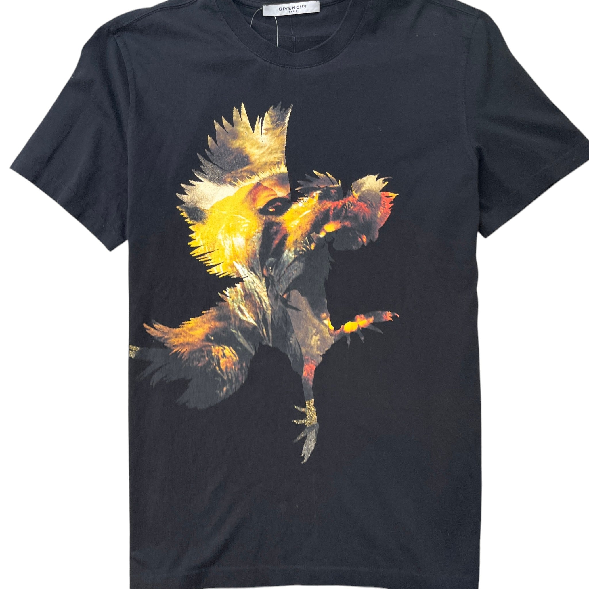 Men's Rooster Logo T-Shirt Black Size L