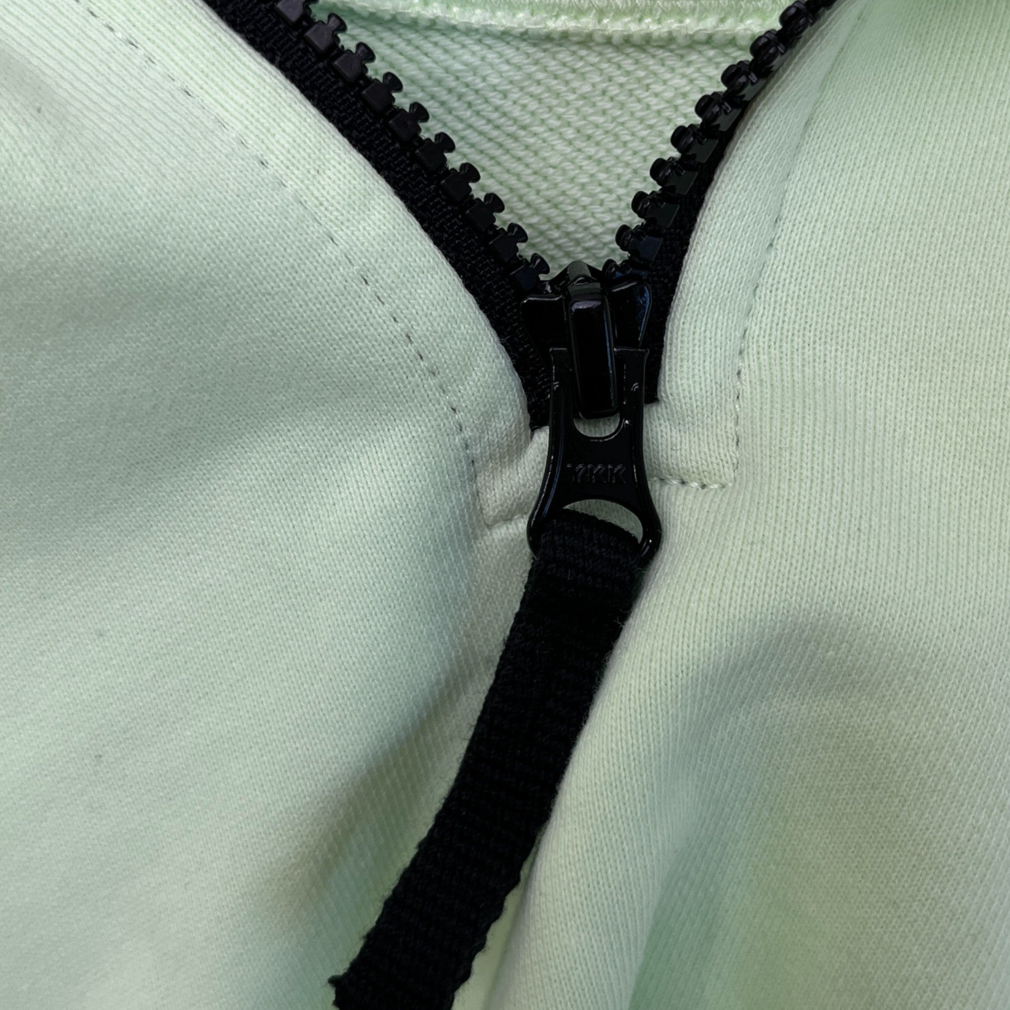 Men's Applique Logo 1/4 Zip Jumper Green Size S