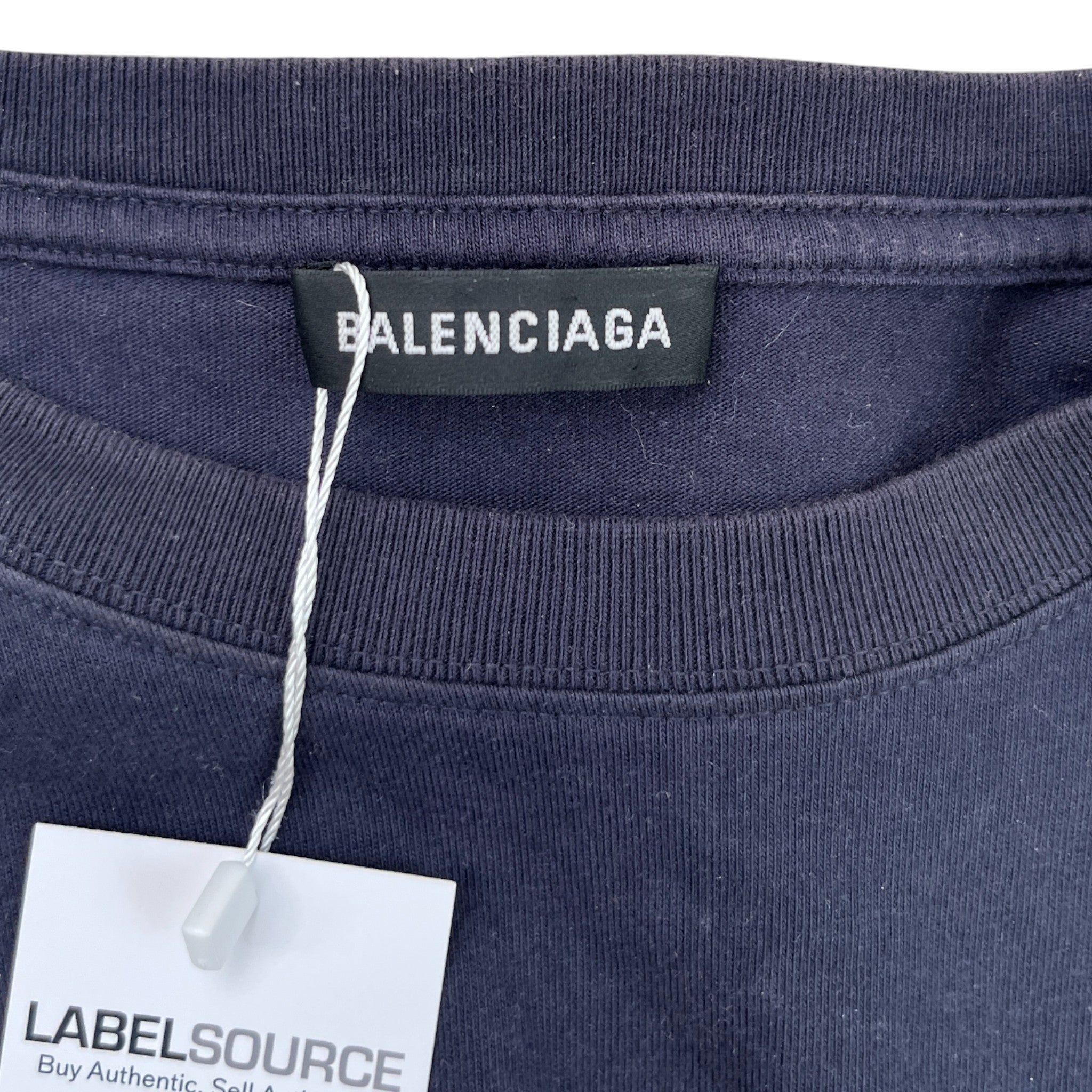 Men's Political T-Shirt Navy Size S