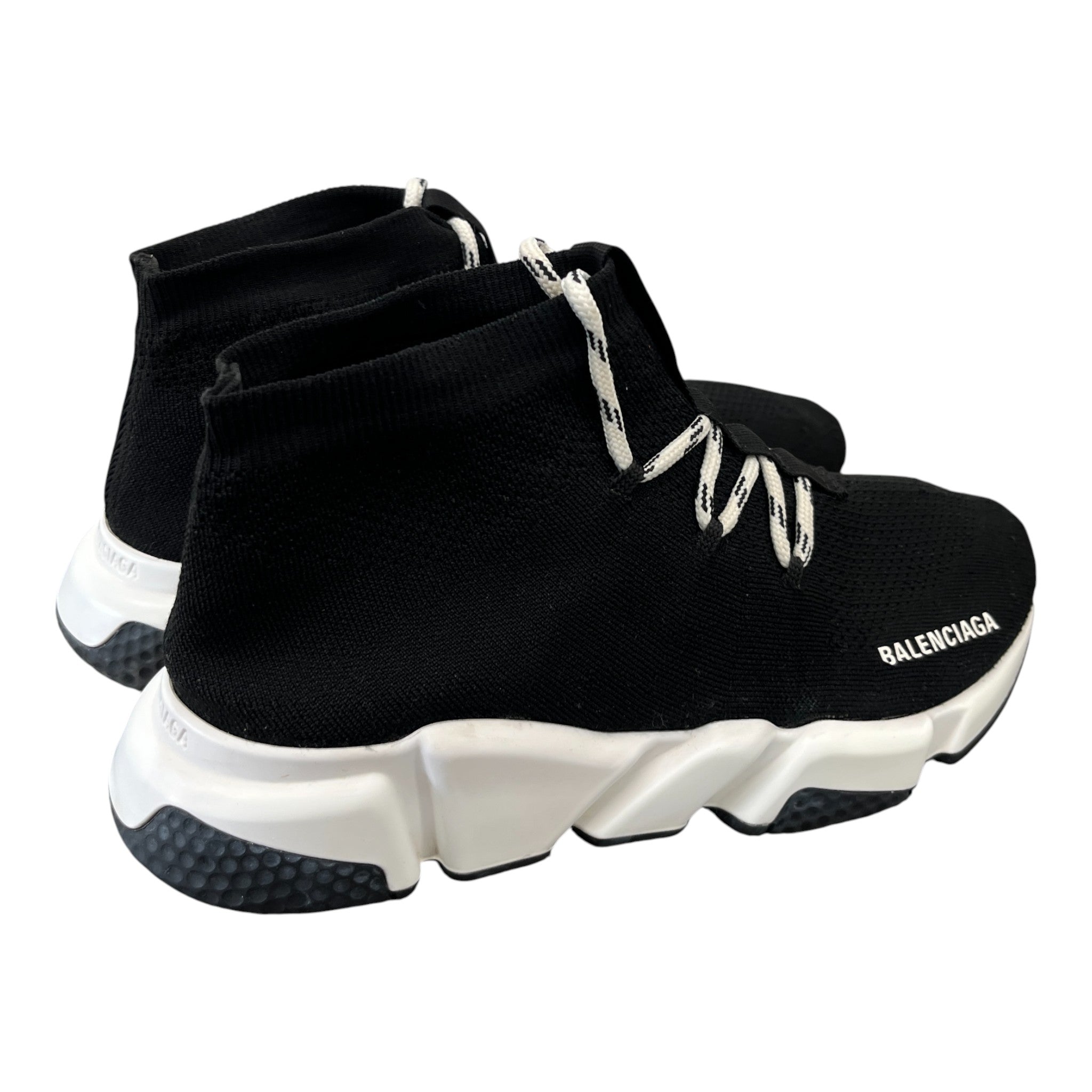 Men's Speed Lace-Up High Trainers Black Size EU 41 / UK 7