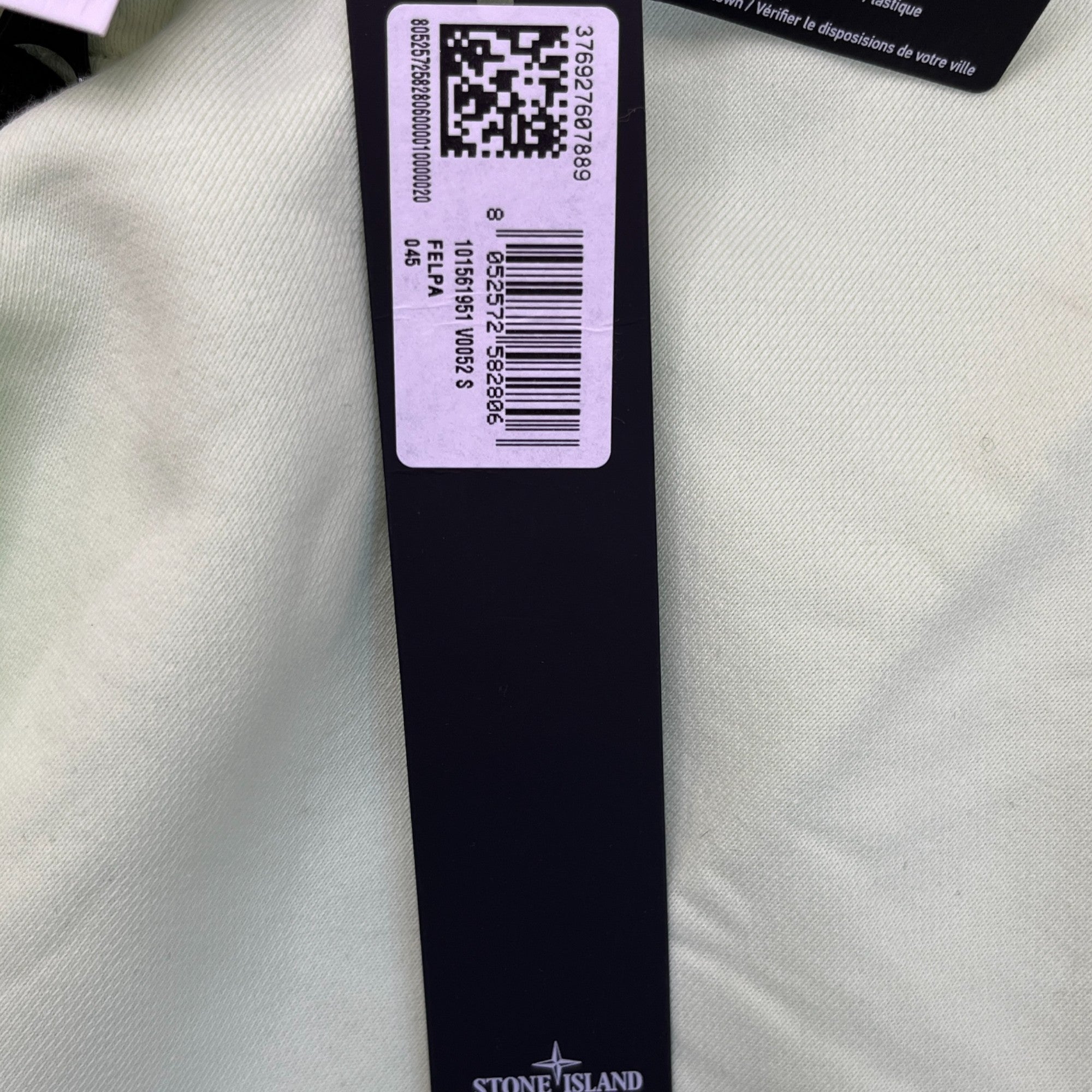 Men's Applique Logo 1/4 Zip Jumper Green Size S