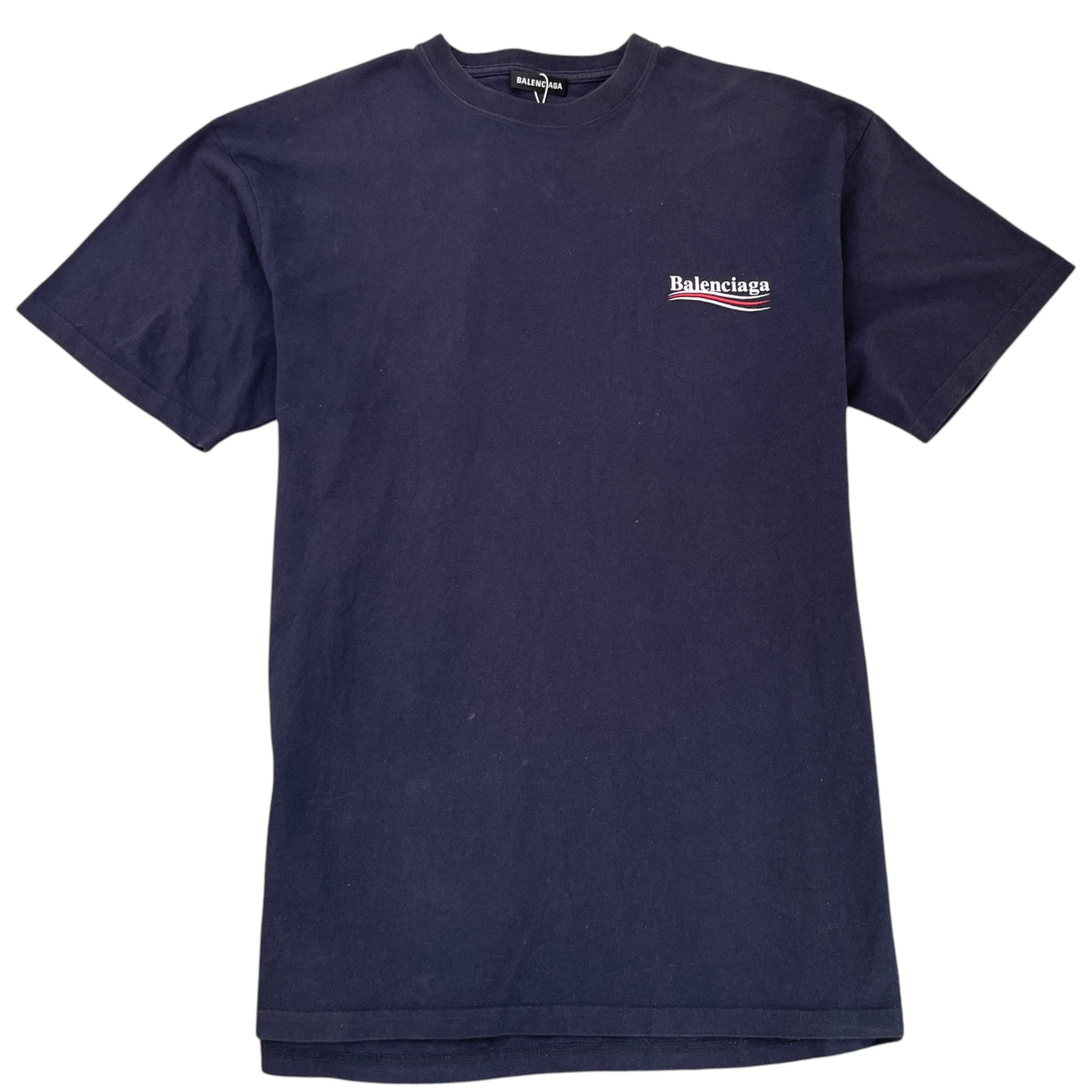 Men's Political T-Shirt Navy Size S