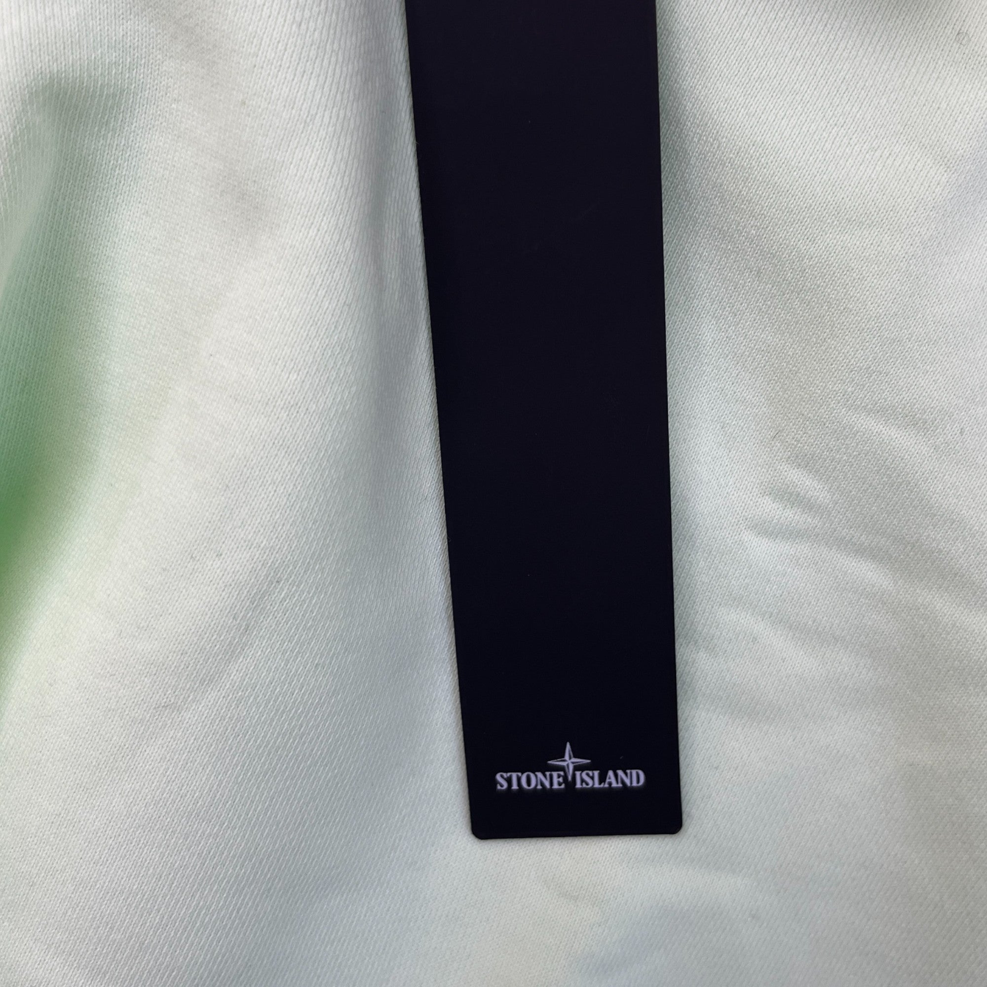 Men's Applique Logo 1/4 Zip Jumper Green Size S