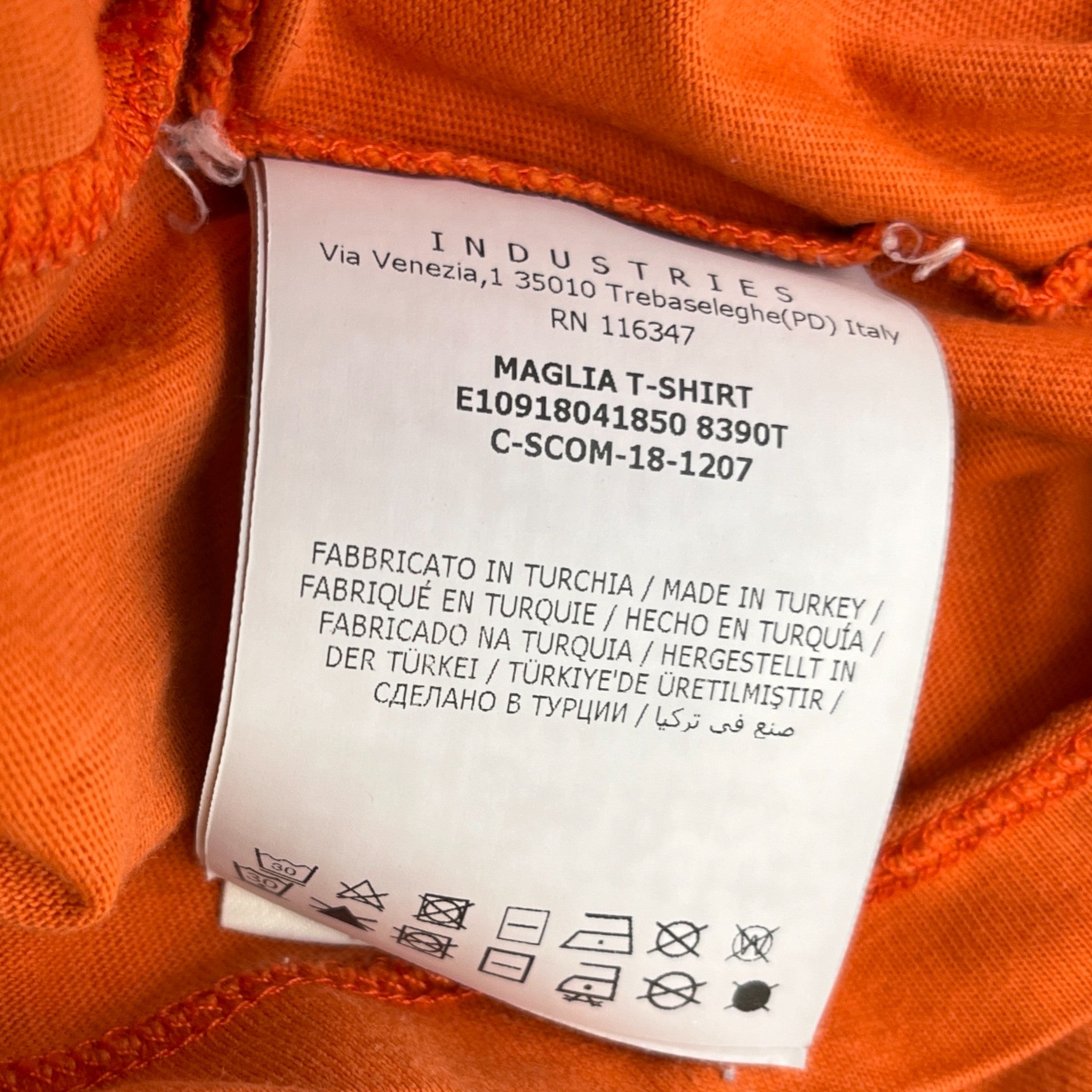 Men's Maglia T-Shirt Orange Size M