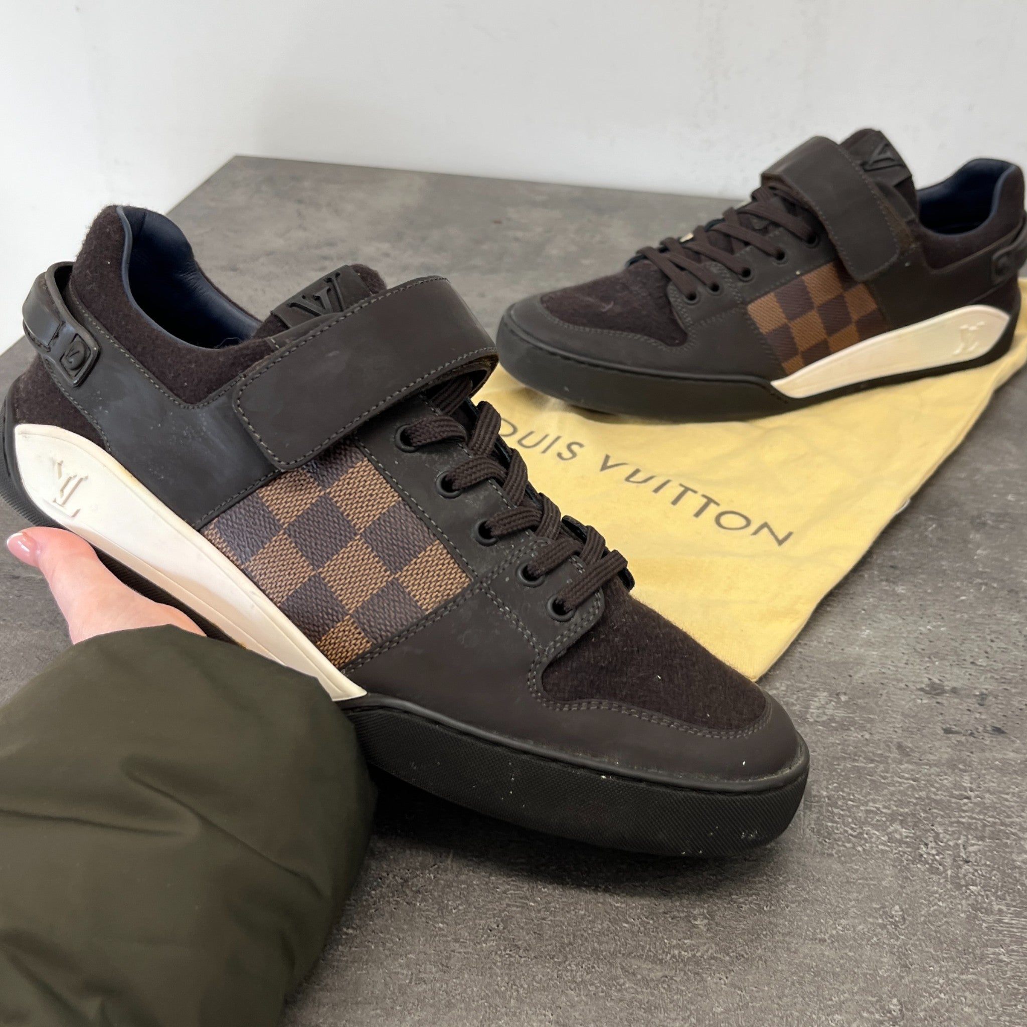 Men's Elliptic Low Trainers Brown Size EU 42 / UK 8