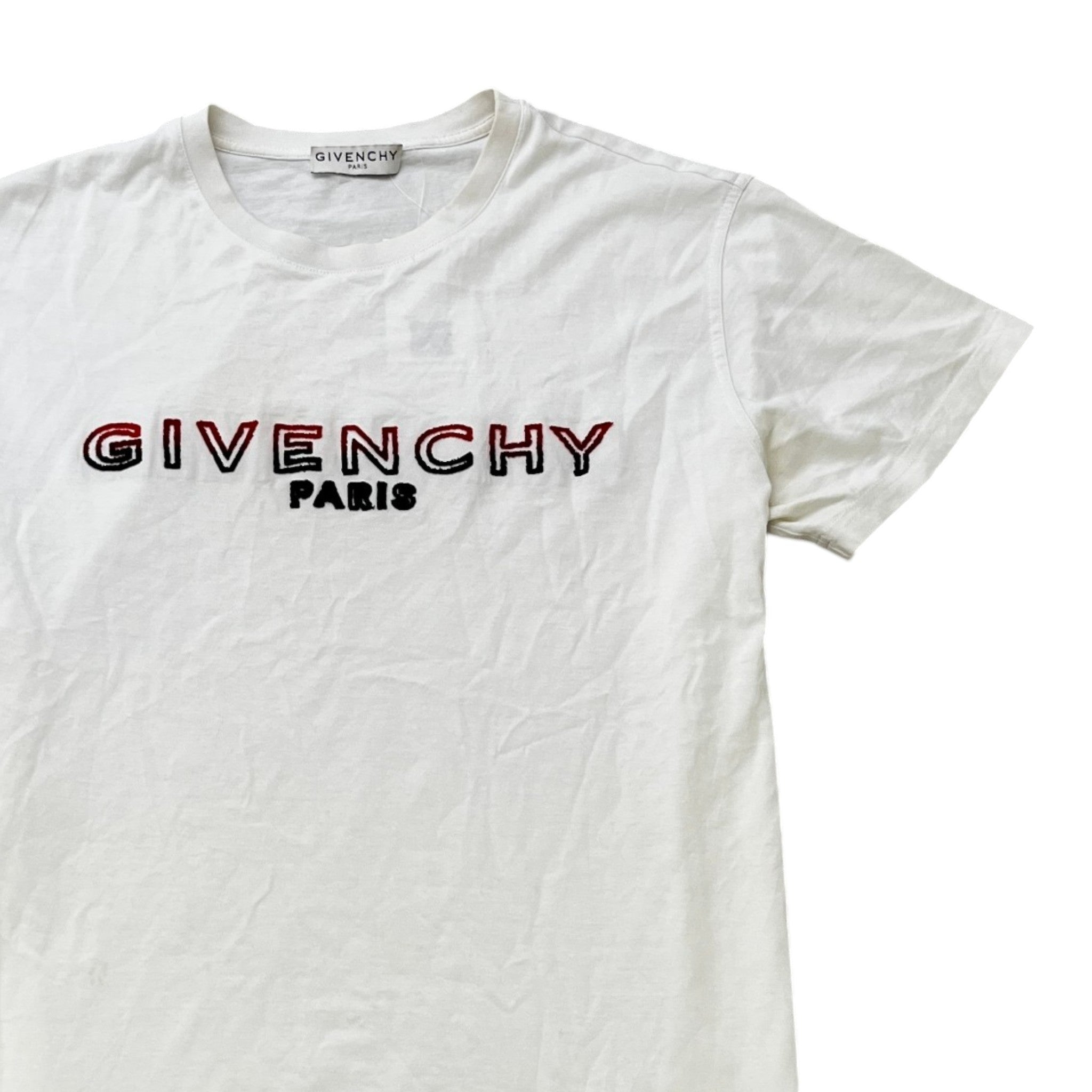 Men's Logo Print T-Shirt White Size S