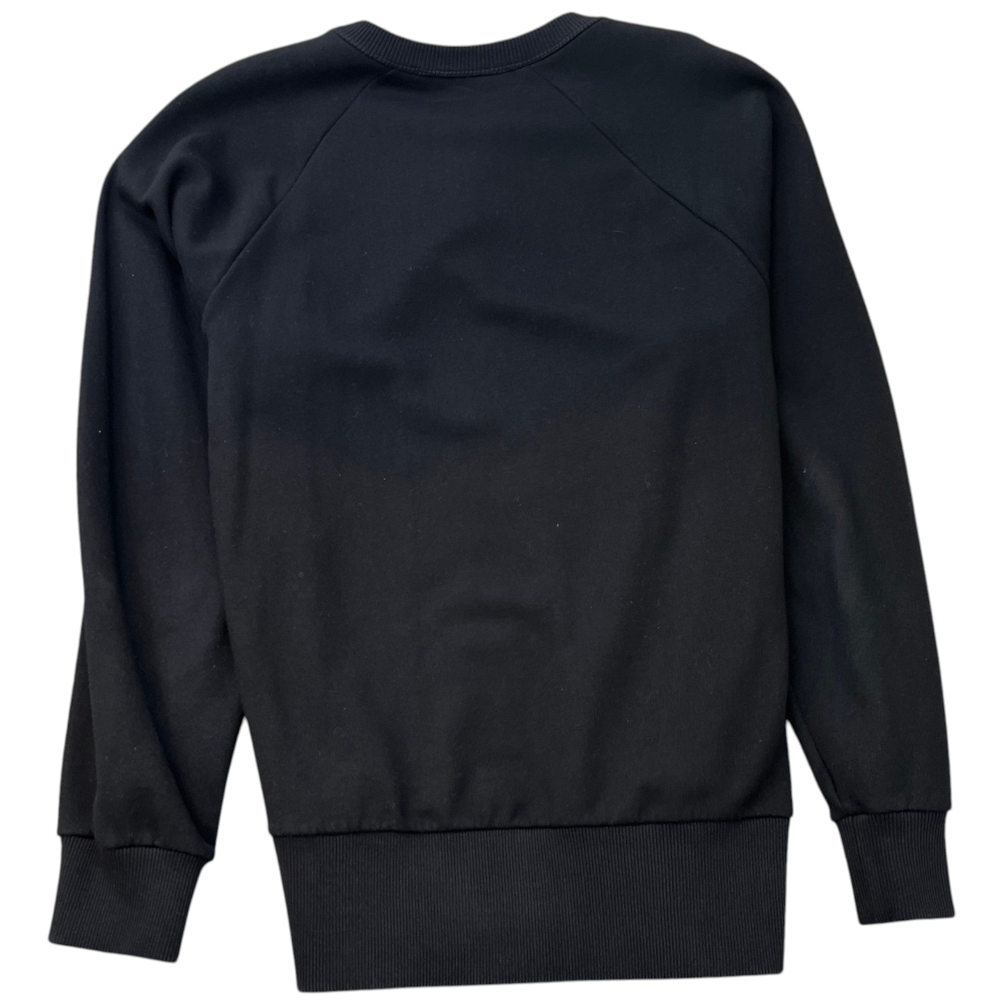 Men's Distressed Logo Print Sweatshirt Black Size M