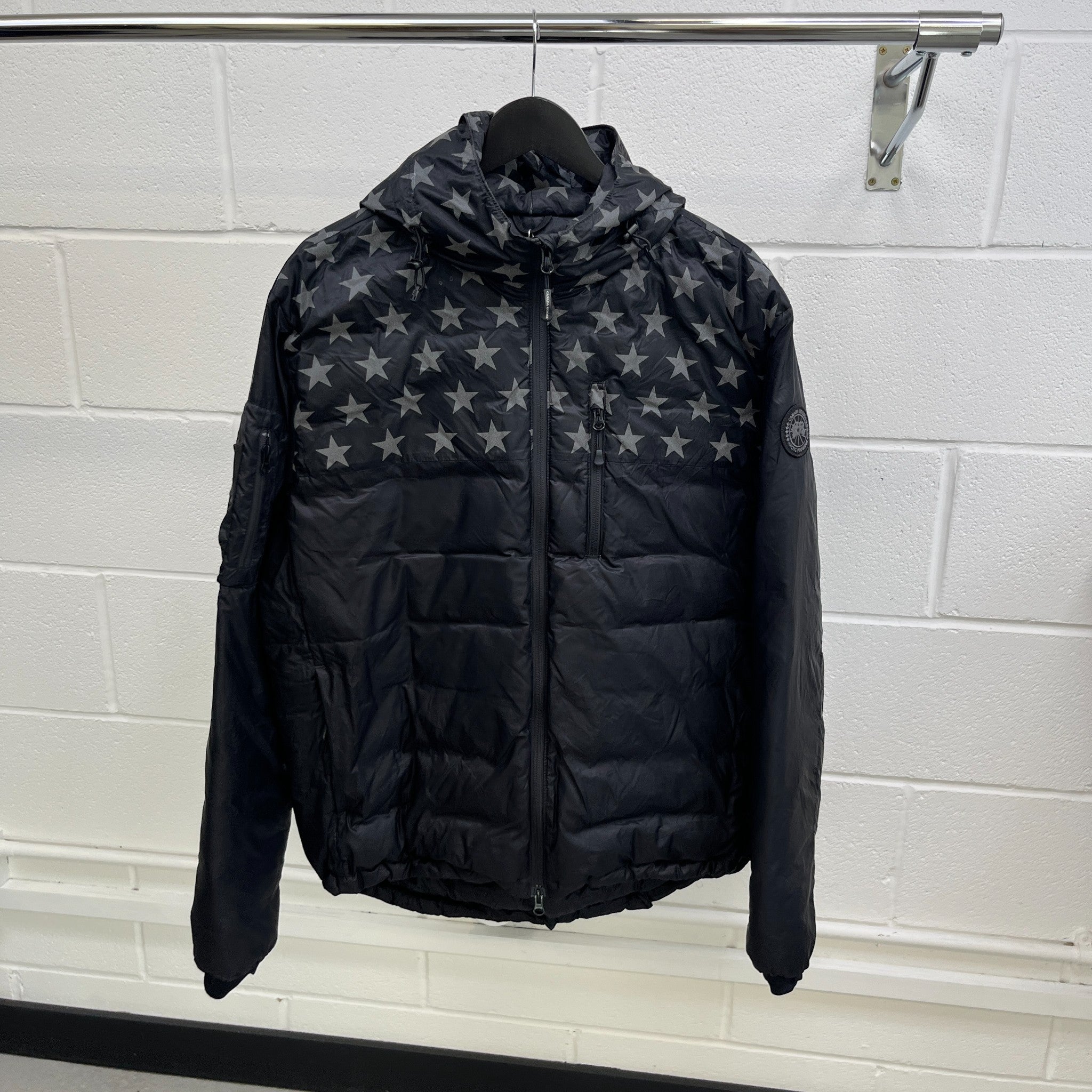 Men's Crawford Hoody Down Jacket Black Size XL