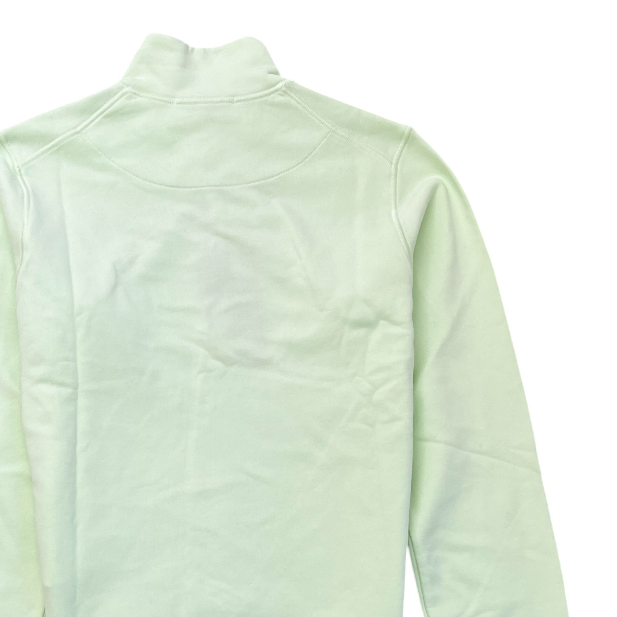 Men's Applique Logo 1/4 Zip Jumper Green Size S