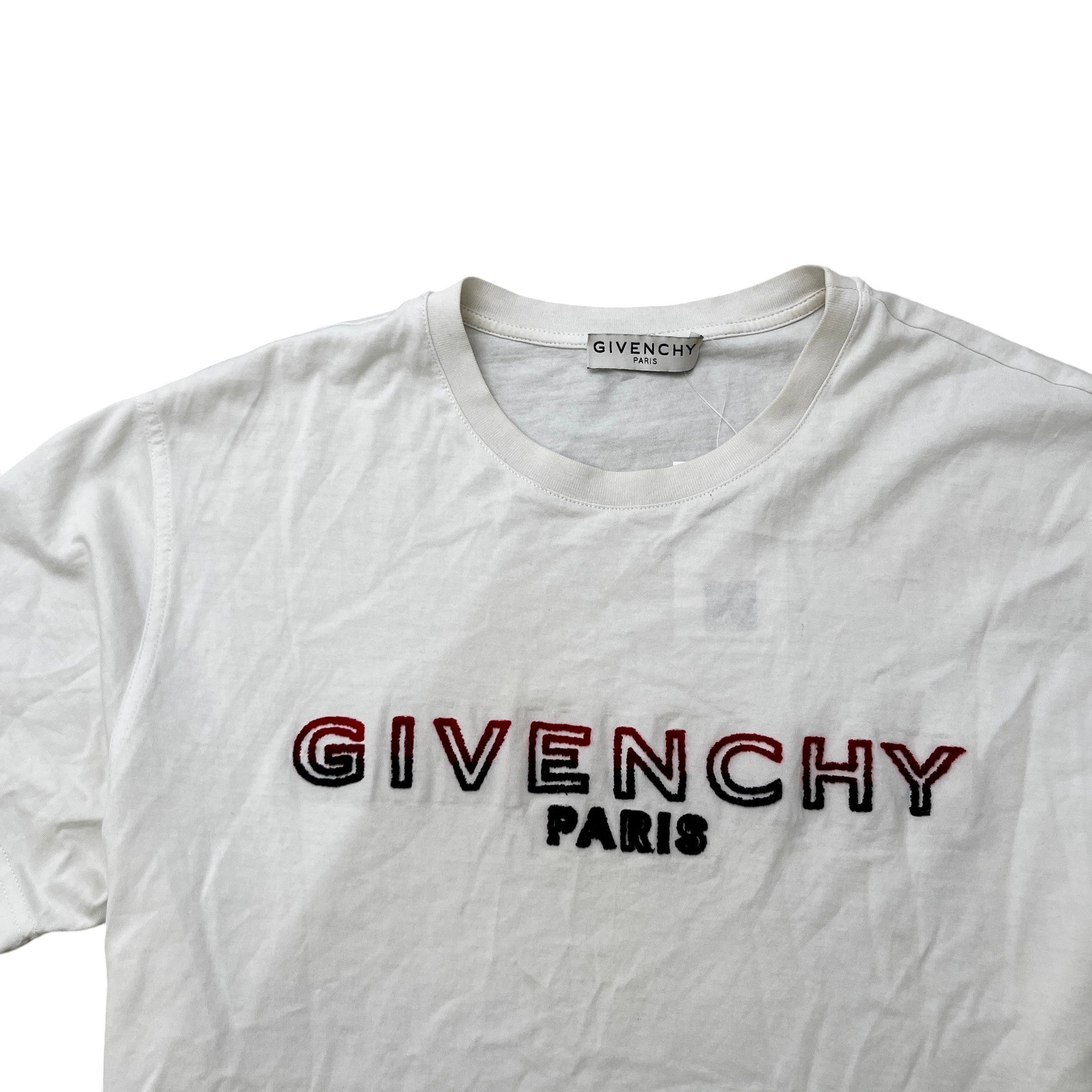 Men's Logo Print T-Shirt White Size S