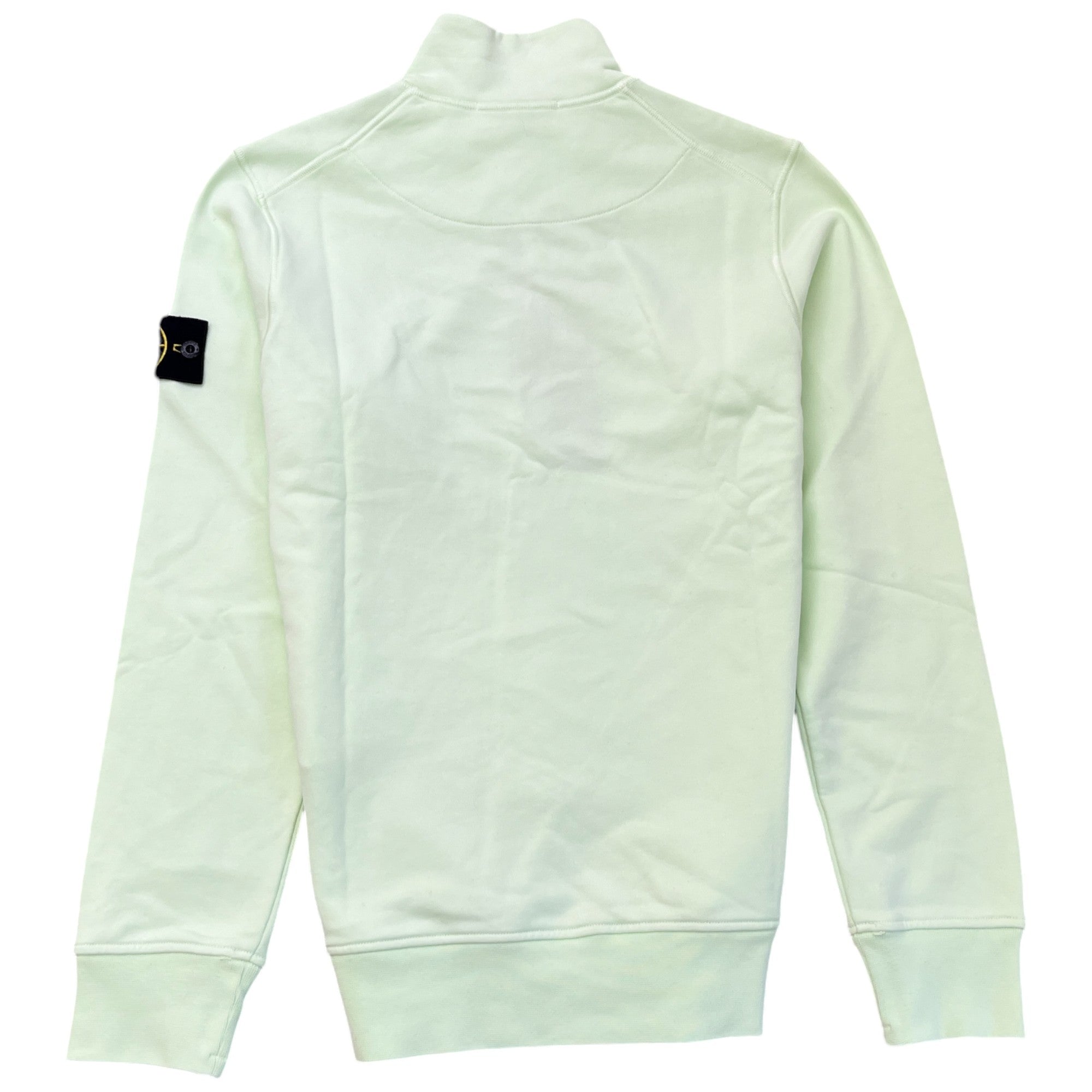 Men's Applique Logo 1/4 Zip Jumper Green Size S