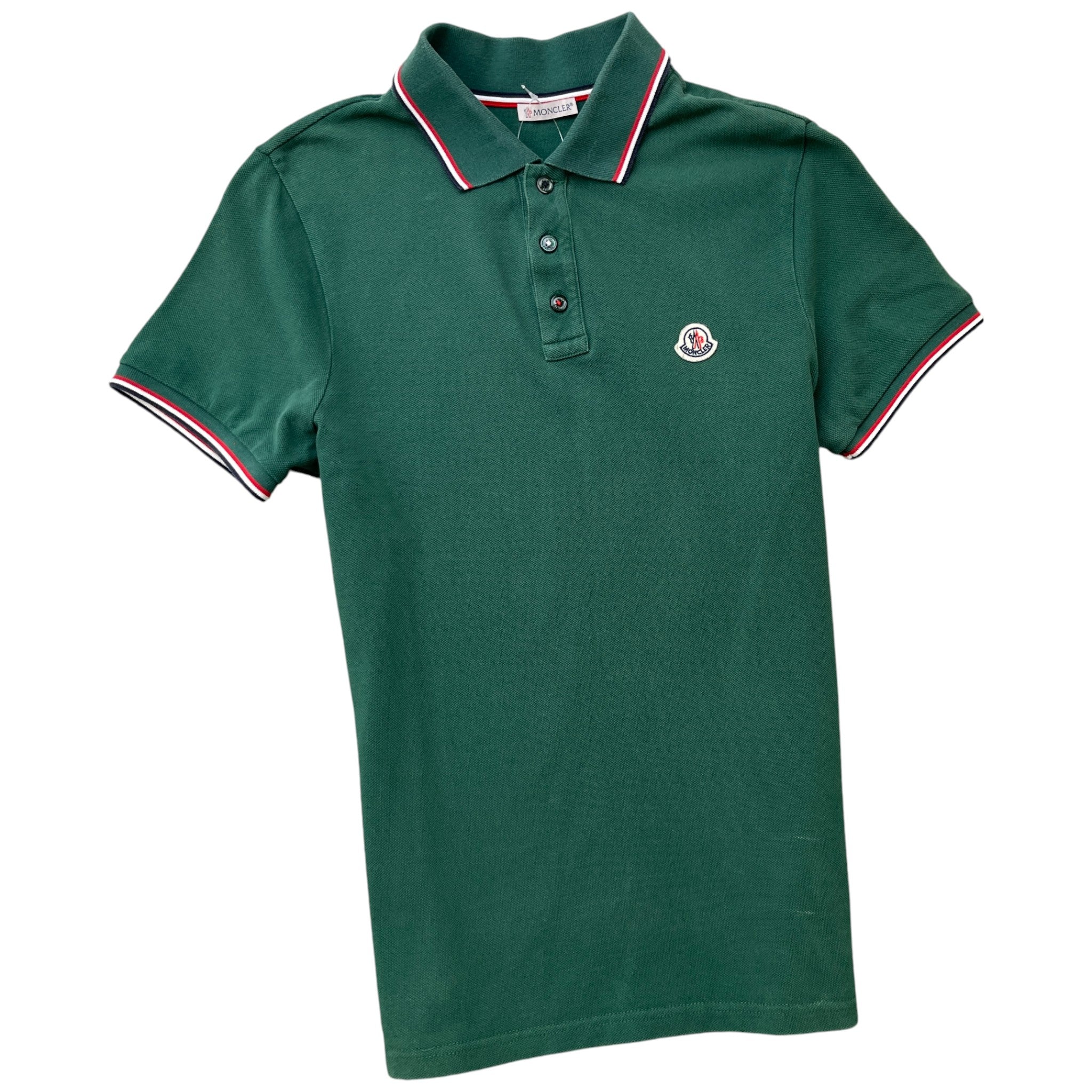 Men's Maglia Manica Corta Polo Shirt Green Size S