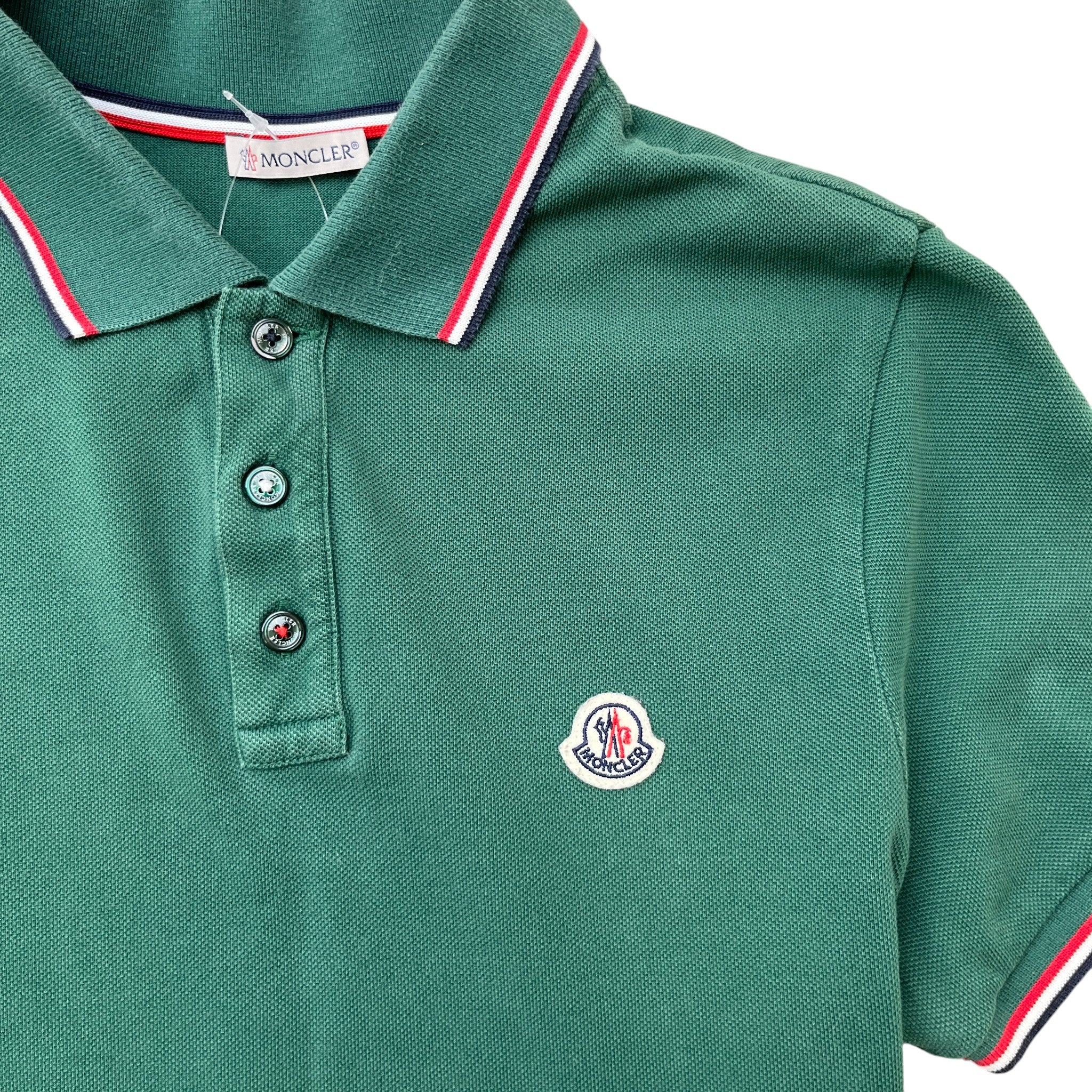 Men's Maglia Manica Corta Polo Shirt Green Size S