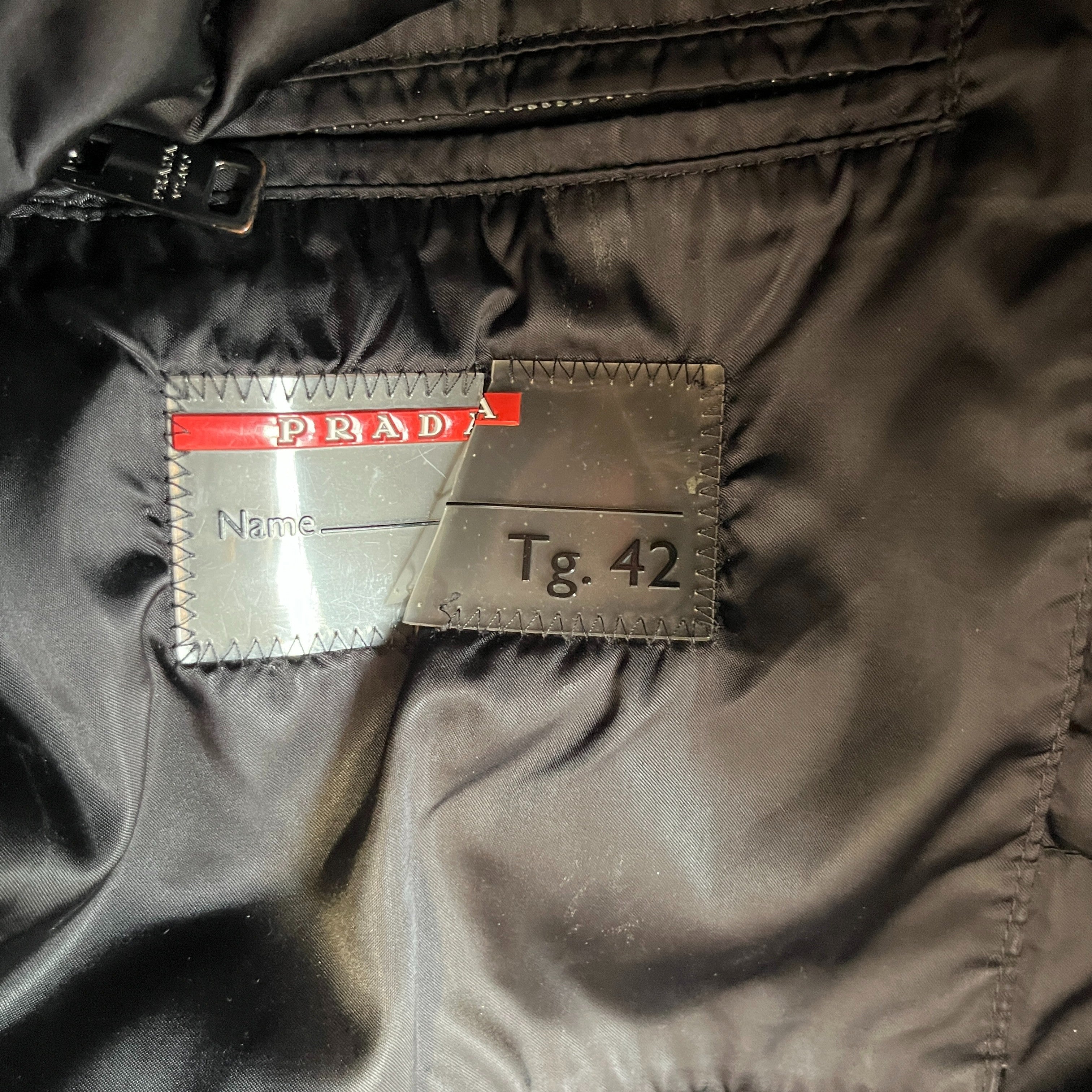 Women's Plaque Logo Down Jacket Navy Size IT 42 / UK 10