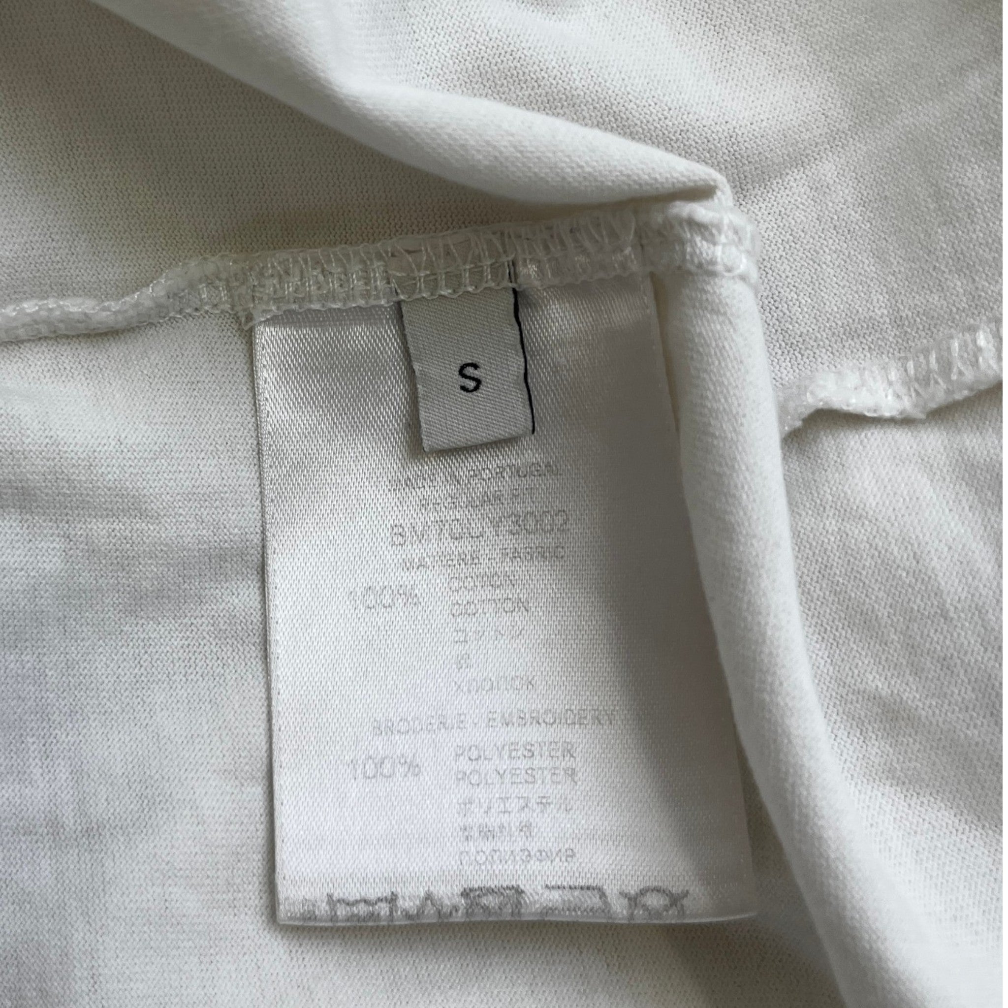 Men's Logo Print T-Shirt White Size S