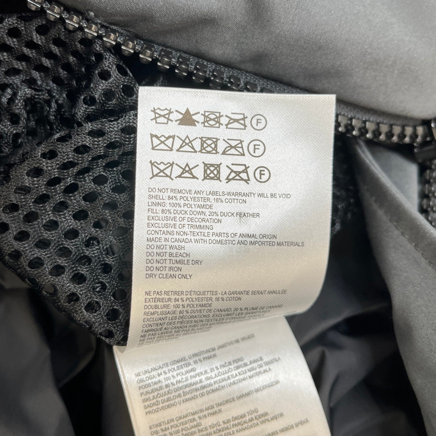 Men's Macmillan Parka Down Jacket Grey Size L