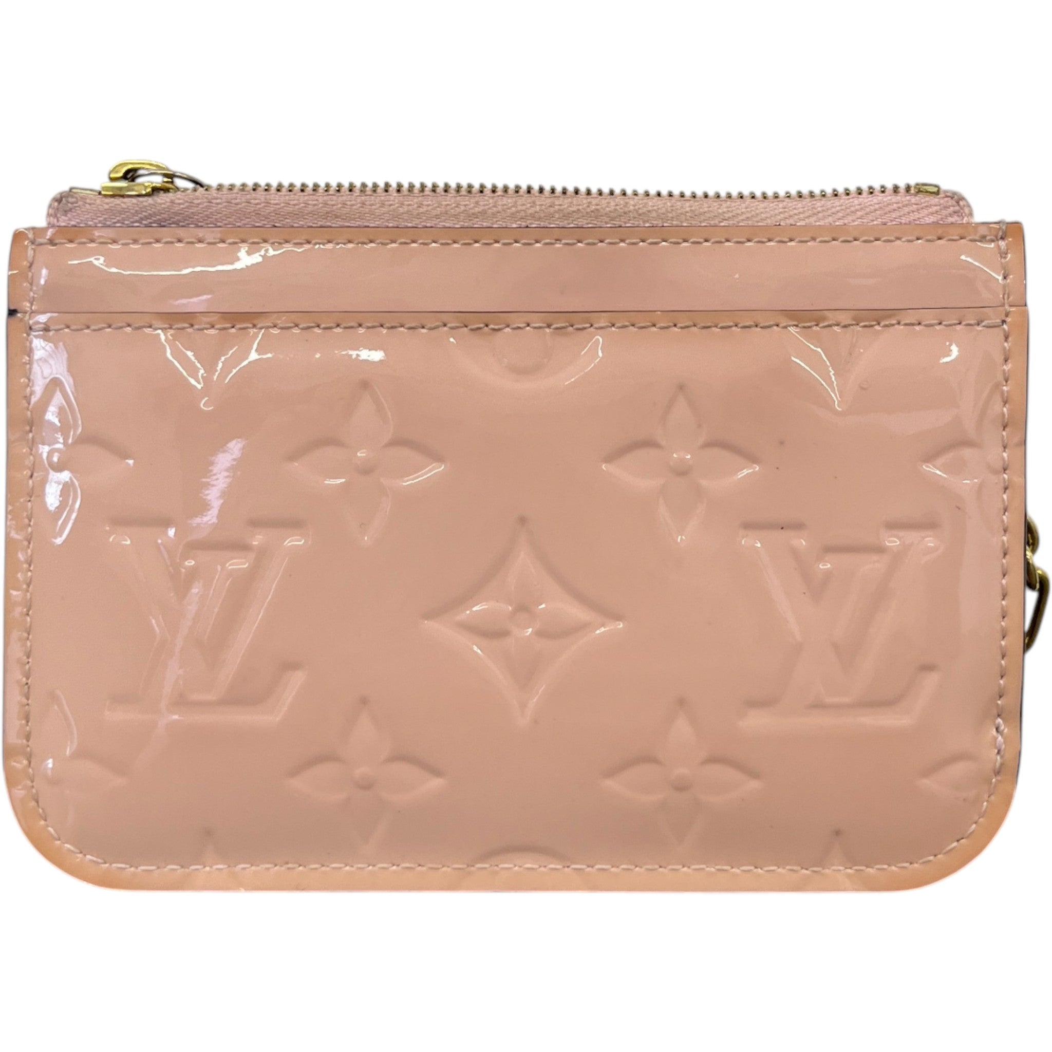 Women's Vernis Leather Rose Ballerine Keyring Pink