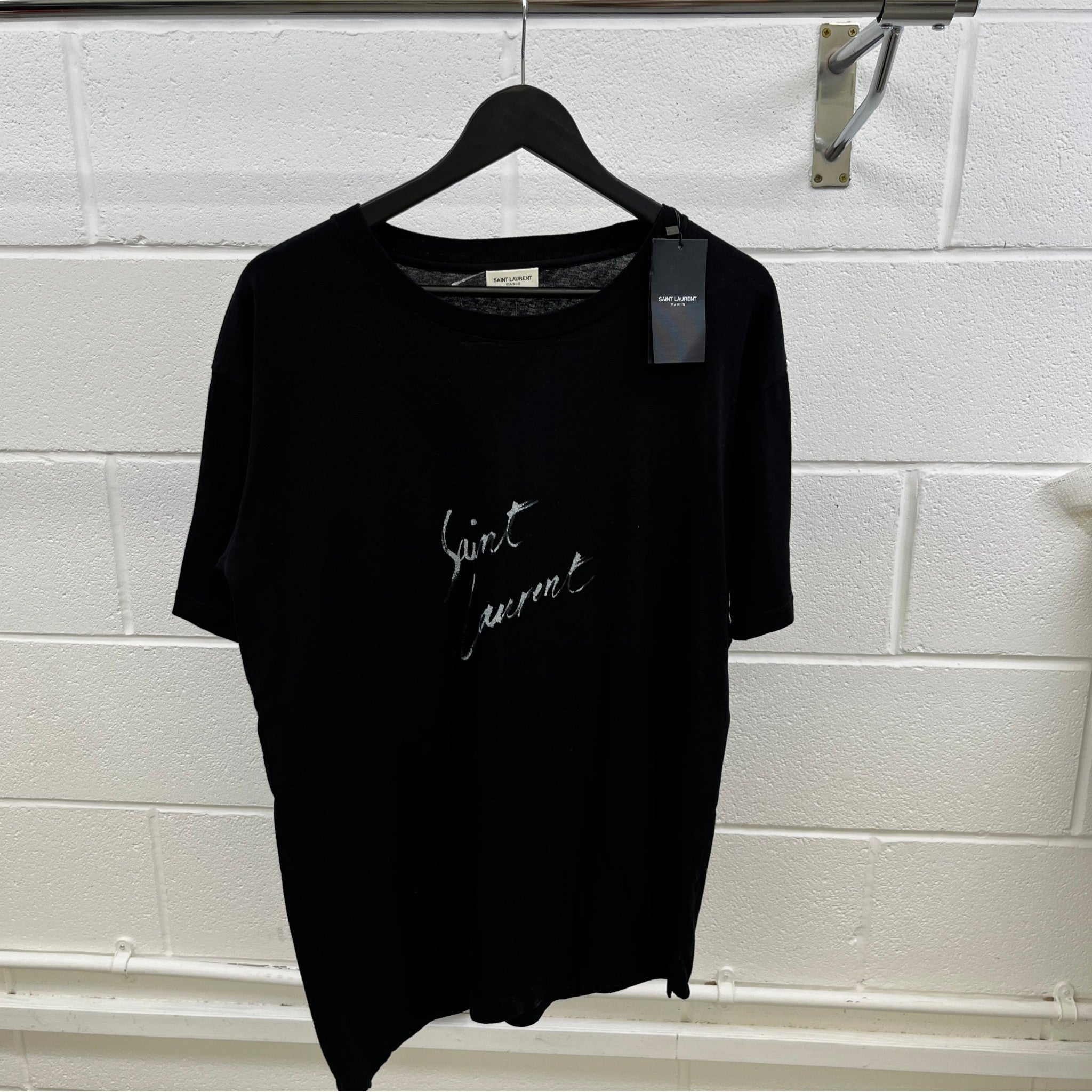 Men's Signature Logo T-Shirt Black Size S