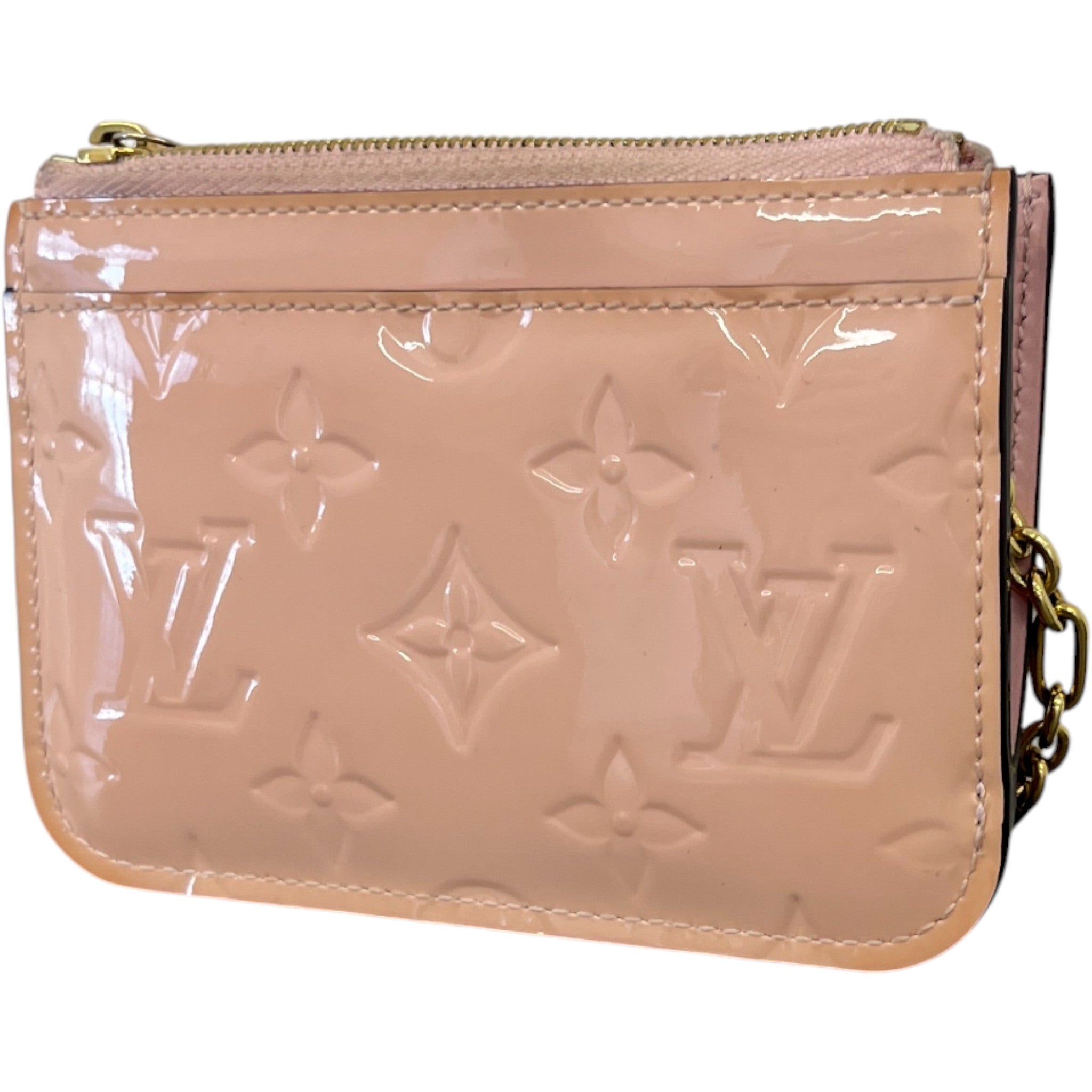 Women's Vernis Leather Rose Ballerine Keyring Pink