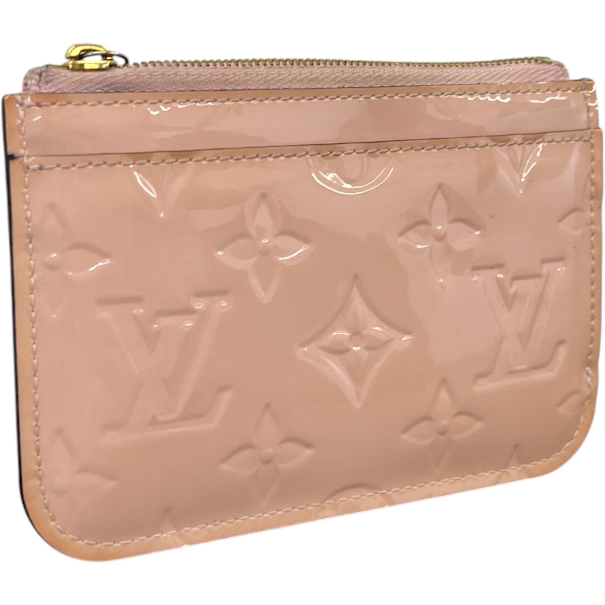 Women's Vernis Leather Rose Ballerine Keyring Pink