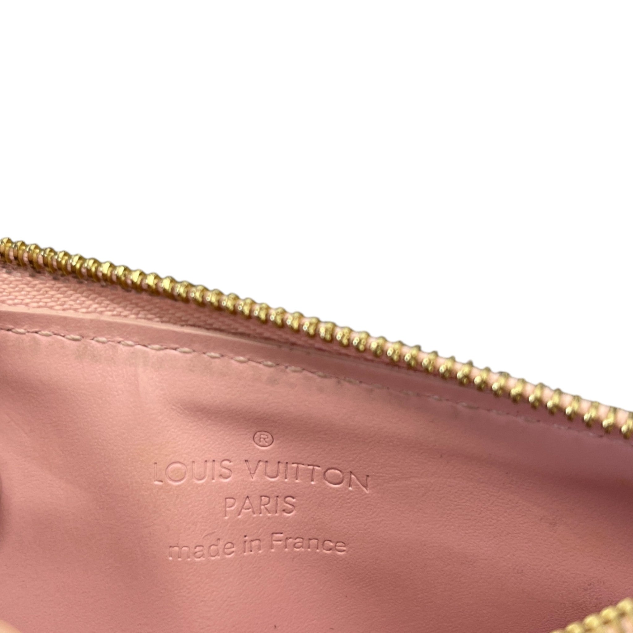 Women's Vernis Leather Rose Ballerine Keyring Pink