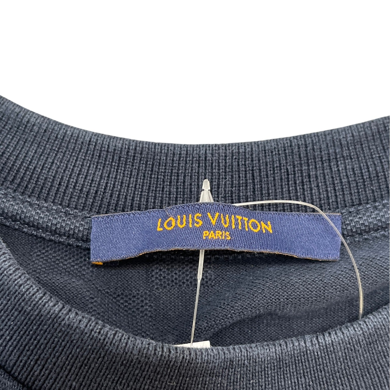 Men's Damier Pocket T-Shirt Navy Size M