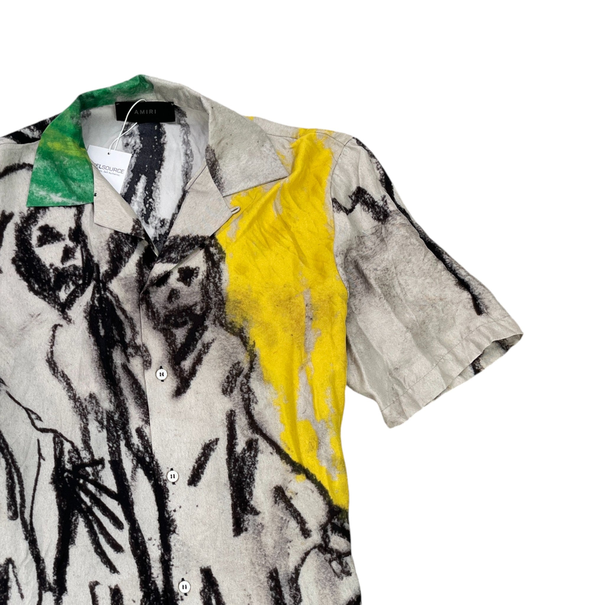 Men's X Wes Lang Reaper Short Sleeve Shirt Multi-Coloured Size M