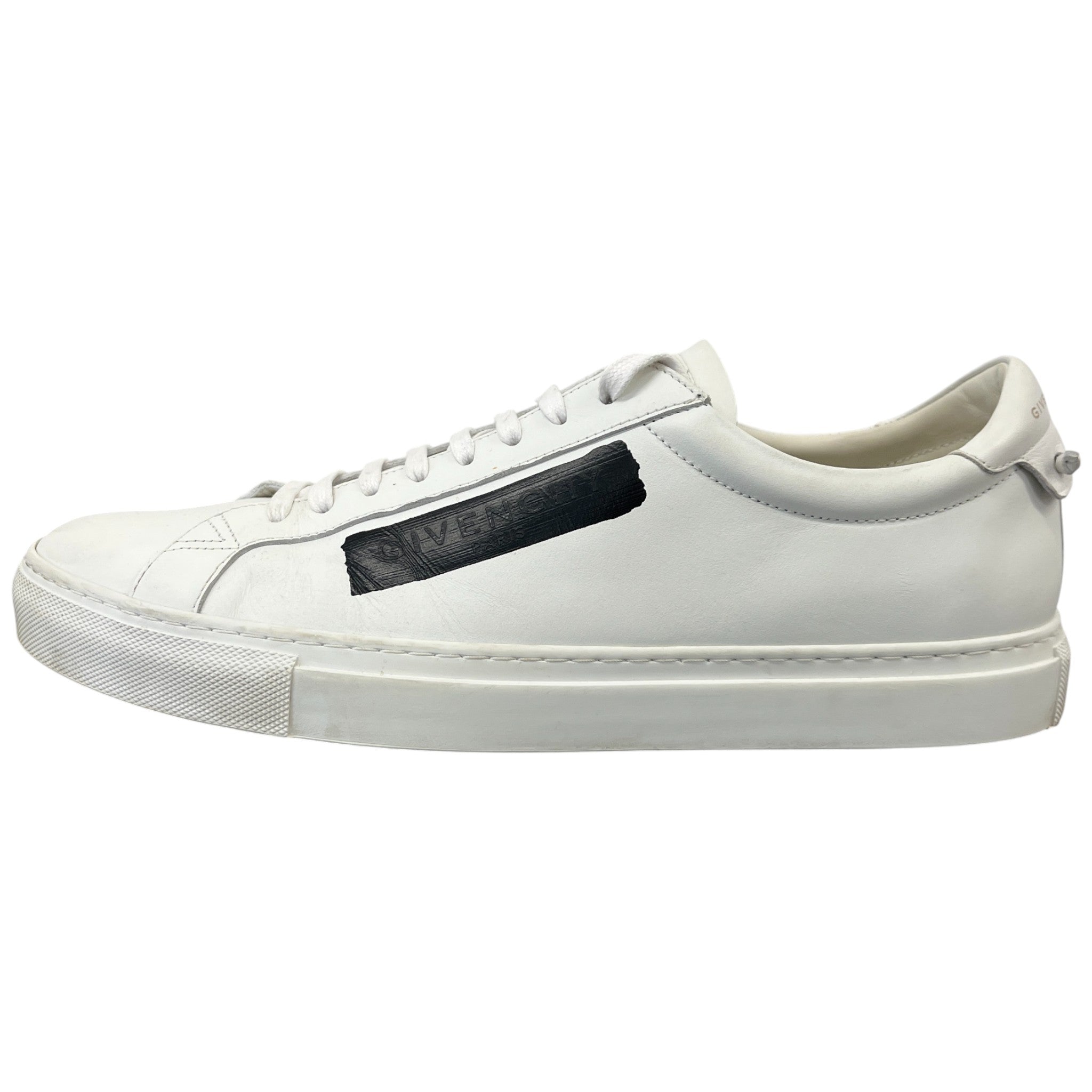 Men's Tape Logo Low Trainers White Size EU 45 / UK 11