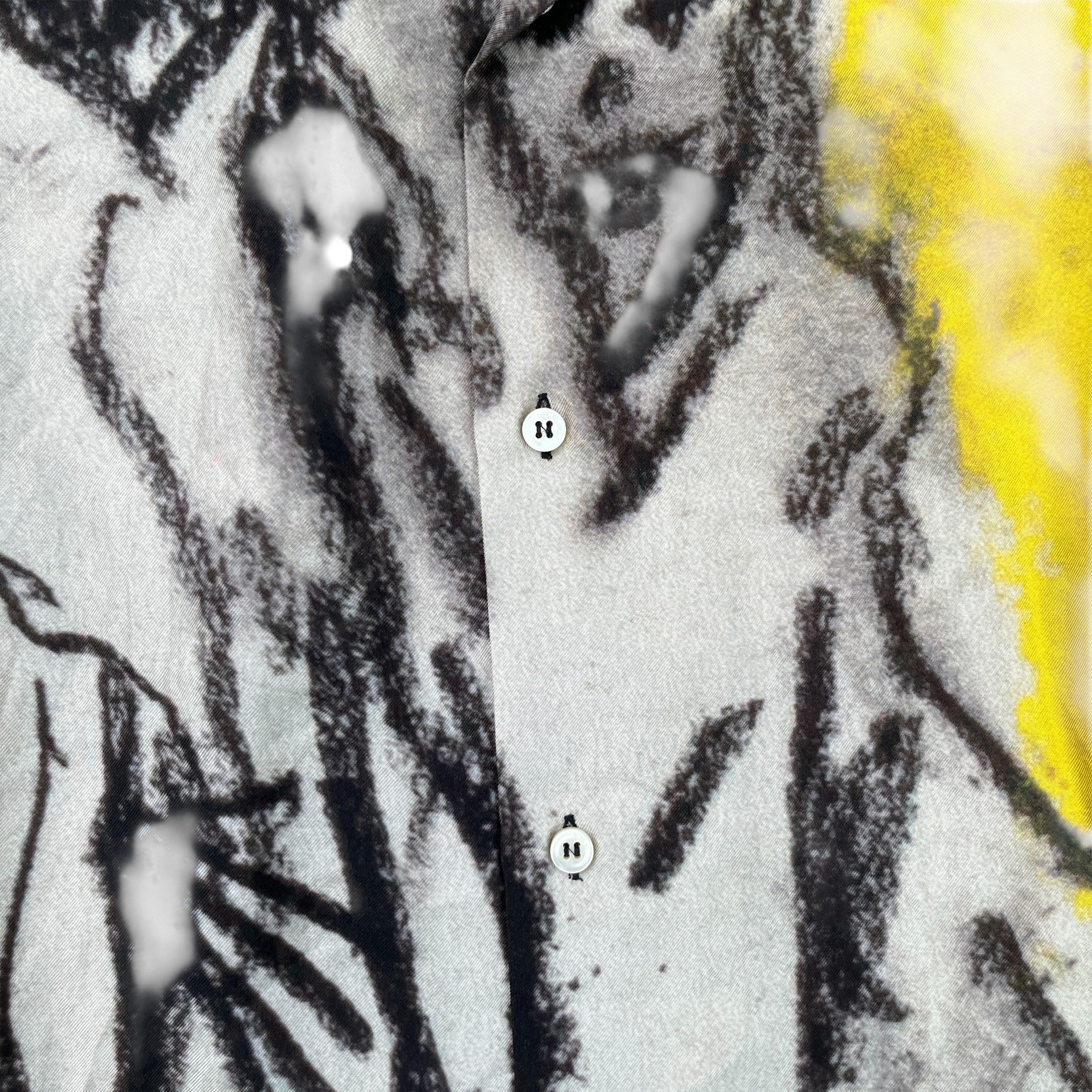 Men's X Wes Lang Reaper Short Sleeve Shirt Multi-Coloured Size M